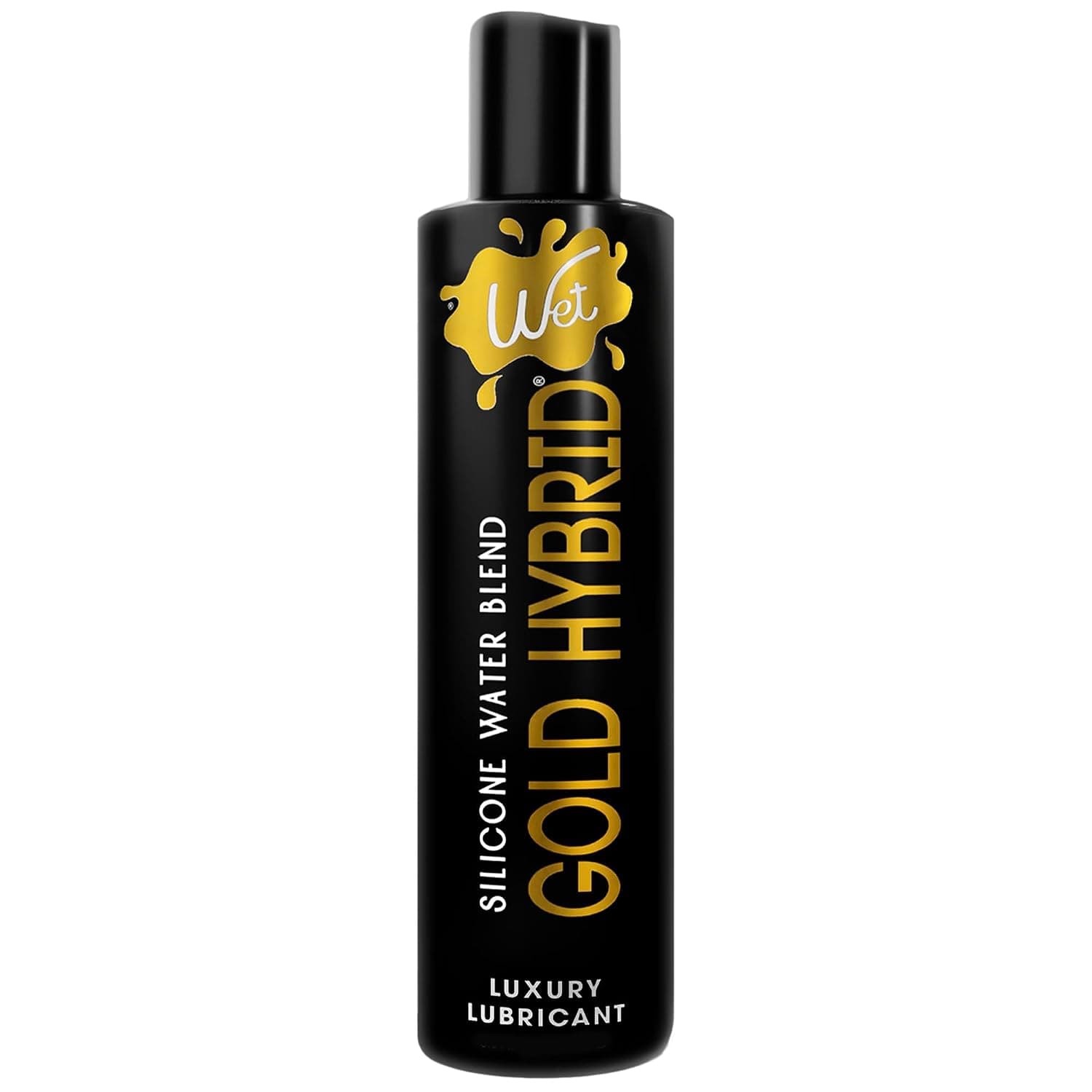 Wet Gold Hybrid Silicone and Water-Based Lubricant | Long-Lasting Performance, Premium Formula | pH-Balanced, Hypoallergenic, Glycerin- & Paraben-Free | Lube for Men, Women & Couples, 3 fl oz