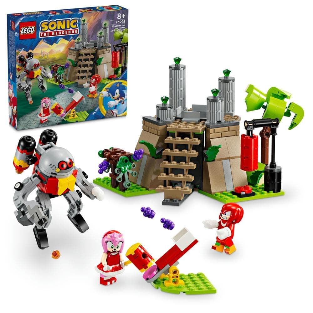 LEGO Sonic the Hedgehog Knuckles and the Master Emerald Shrine Video Game Collectible Toy for Kids, Gamer Gift, Adventure Building Set for 8 Plus Year Old Boys and Girls 76998