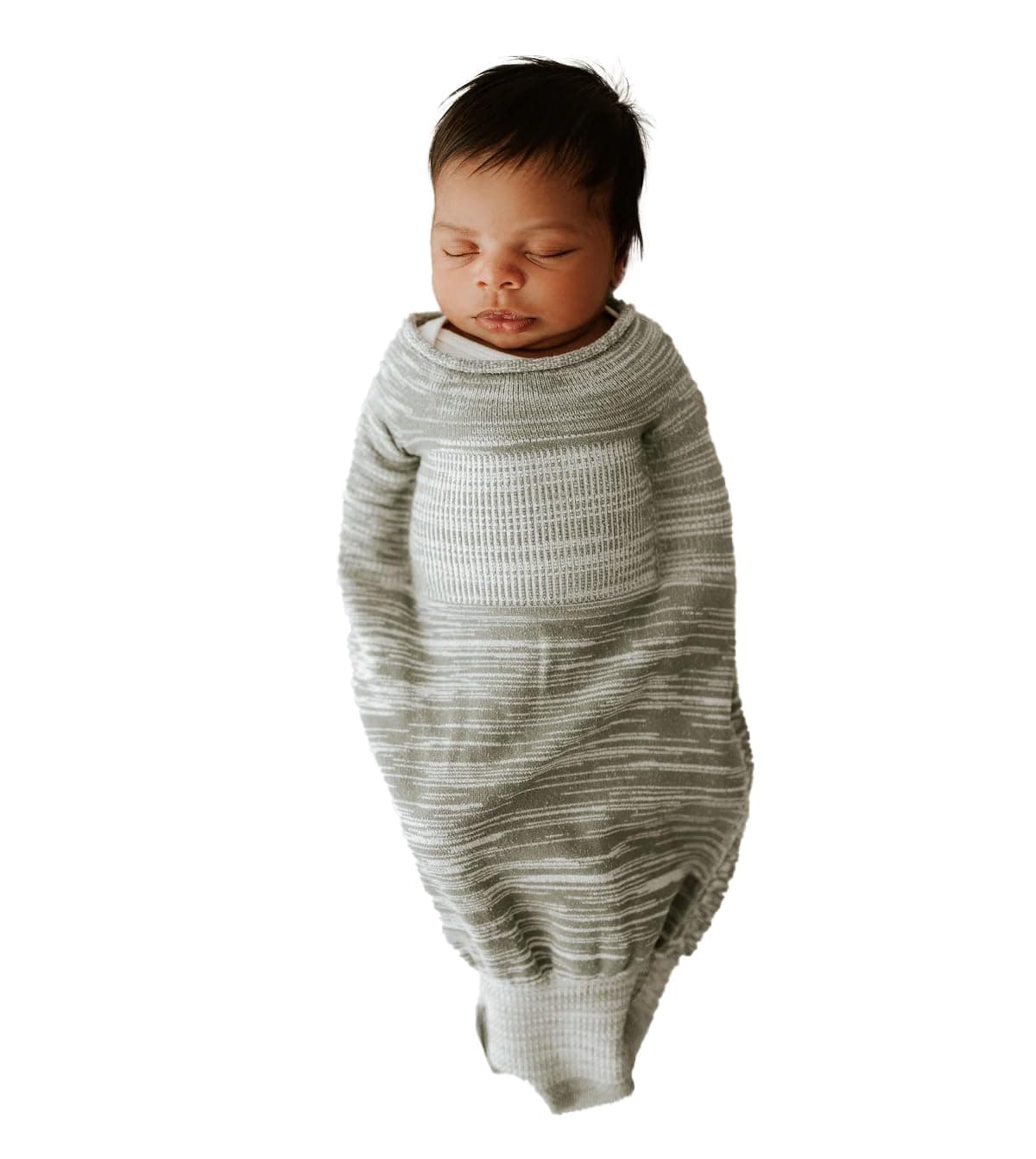 Swaddelini Swaddle Sleep Sack (Grey) | Easy-to-Use Baby Sleep Sack, Helps Babies Sleep Longer, Designed for Children 0-3 Months
