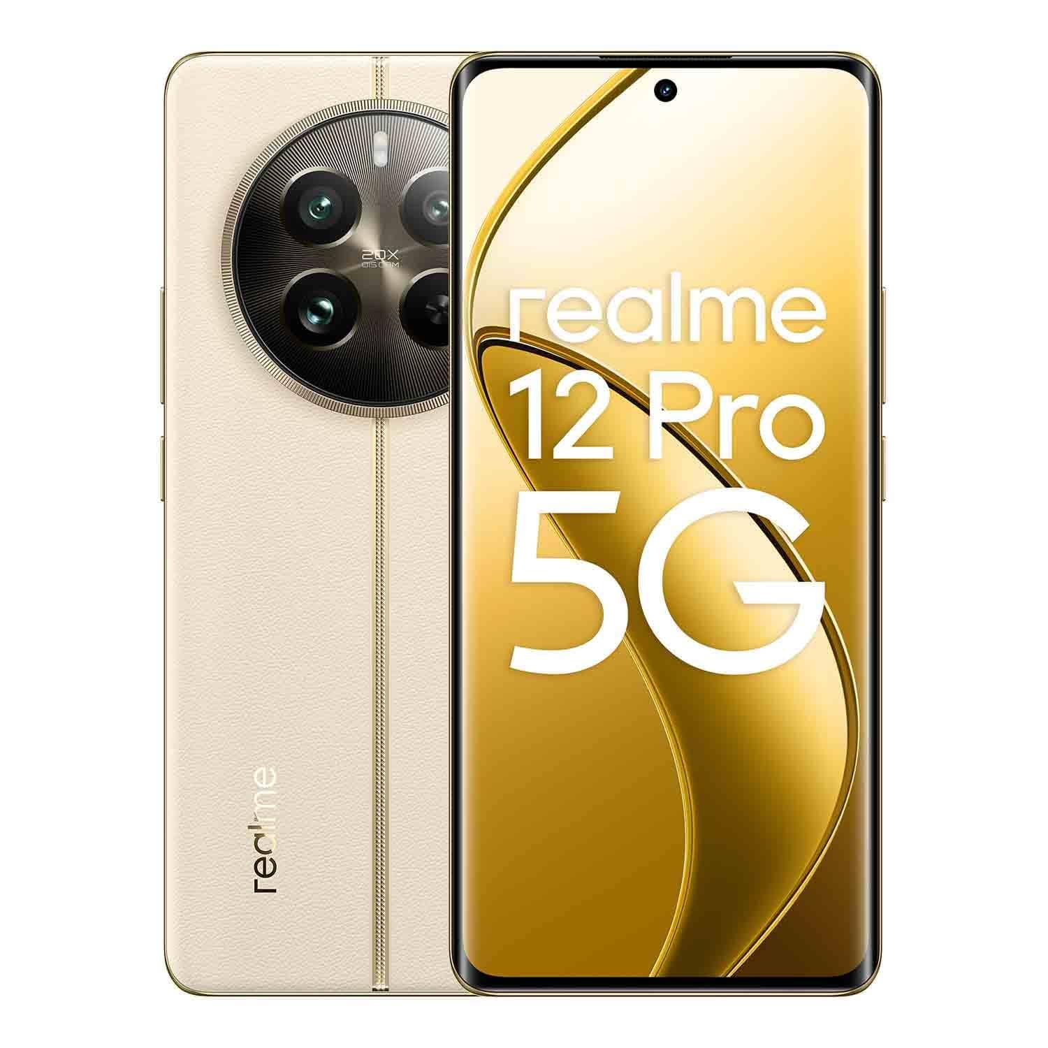 Realme 12 Pro DUAL SIM 256GB ROM + 8GB RAM (GSM | CDMA) Factory Unlocked 5G Smartphone (Navigator Beige) - International Version