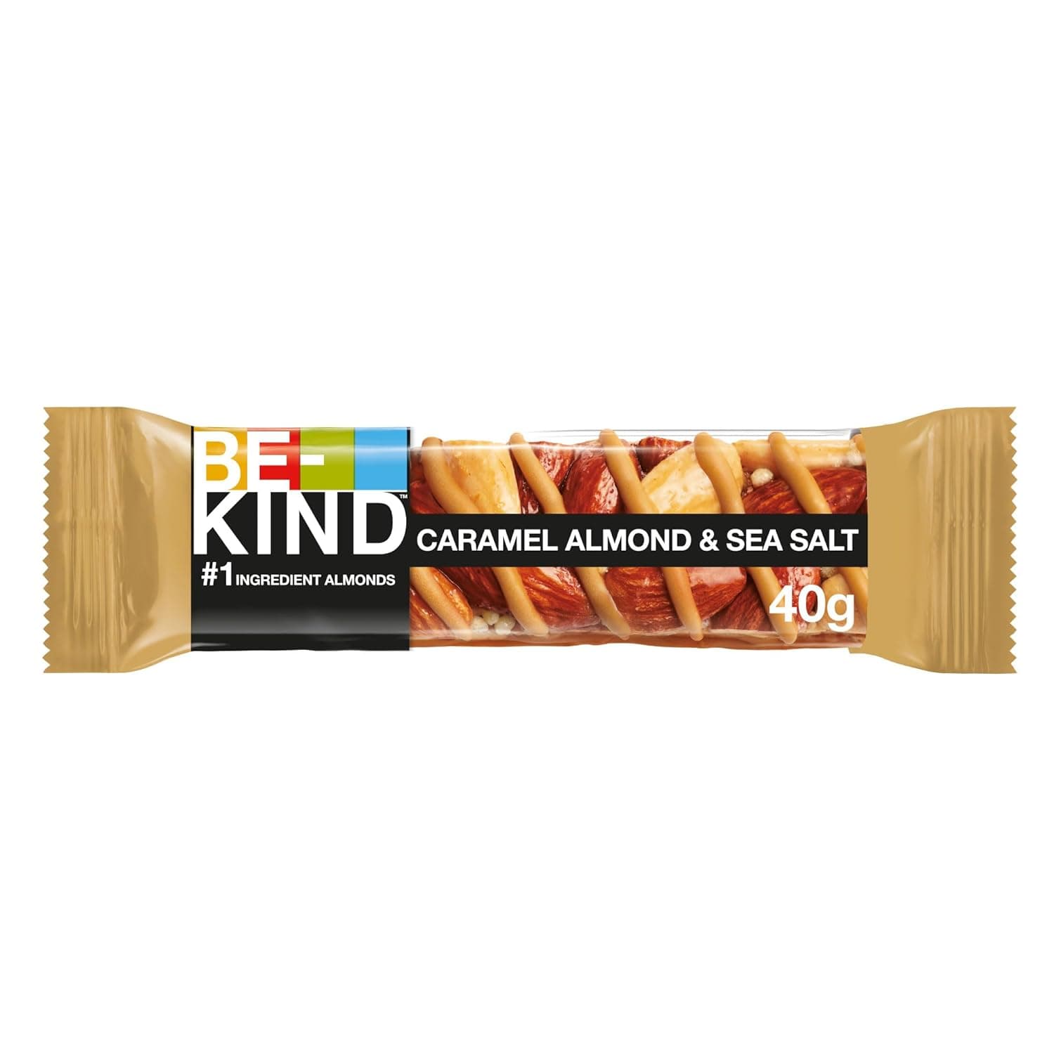 Be-Kind Caramel Almond and Sea Salt Nut Bar, 40g