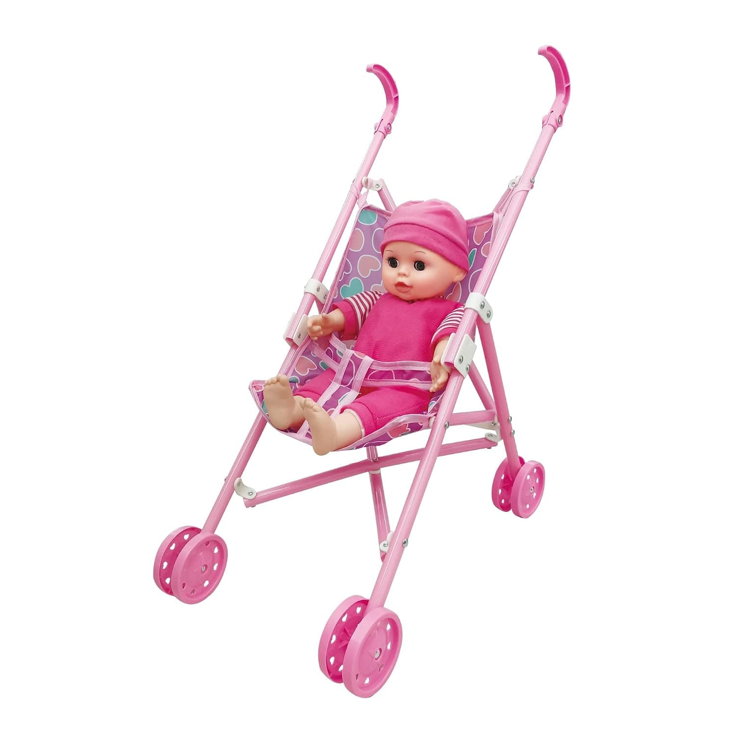 Hayati Baby Amoura My First Doll Stroller Battery Operated 14-Inches