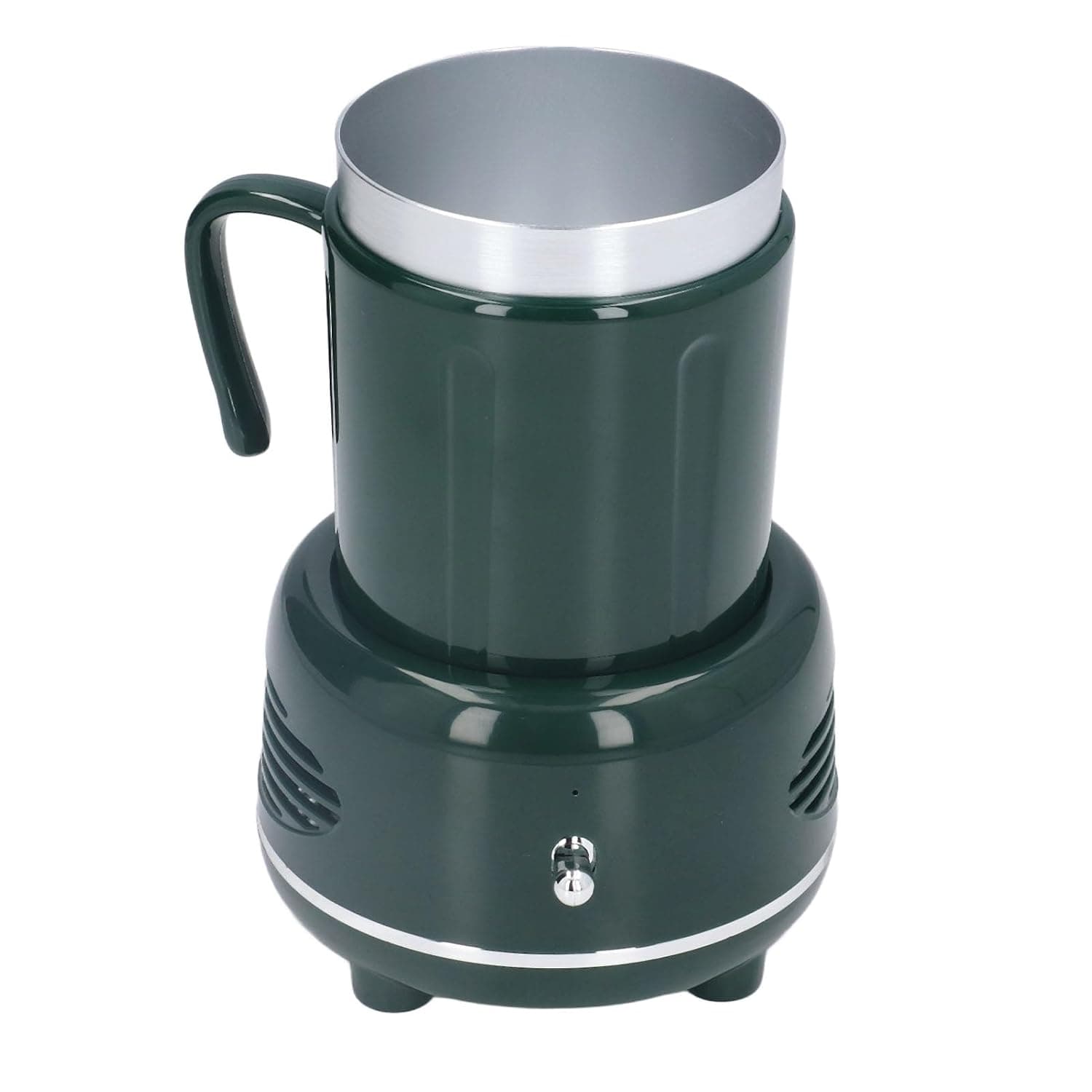 GLOGLOW Electric Cooler Warmer Cup Fast Cooling Heating Low Voltage 10W with Portable Design for Beverage Beer Wine Can (Green)