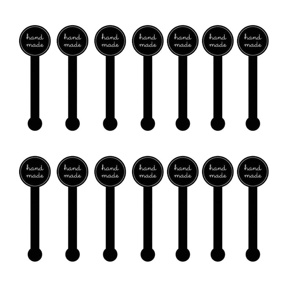 100pcs Handmade Seal Stickers Self Adhesive Long Label Stickers for DIY Gift Packing Decorative Baking Label Paster Wrapping Stickers