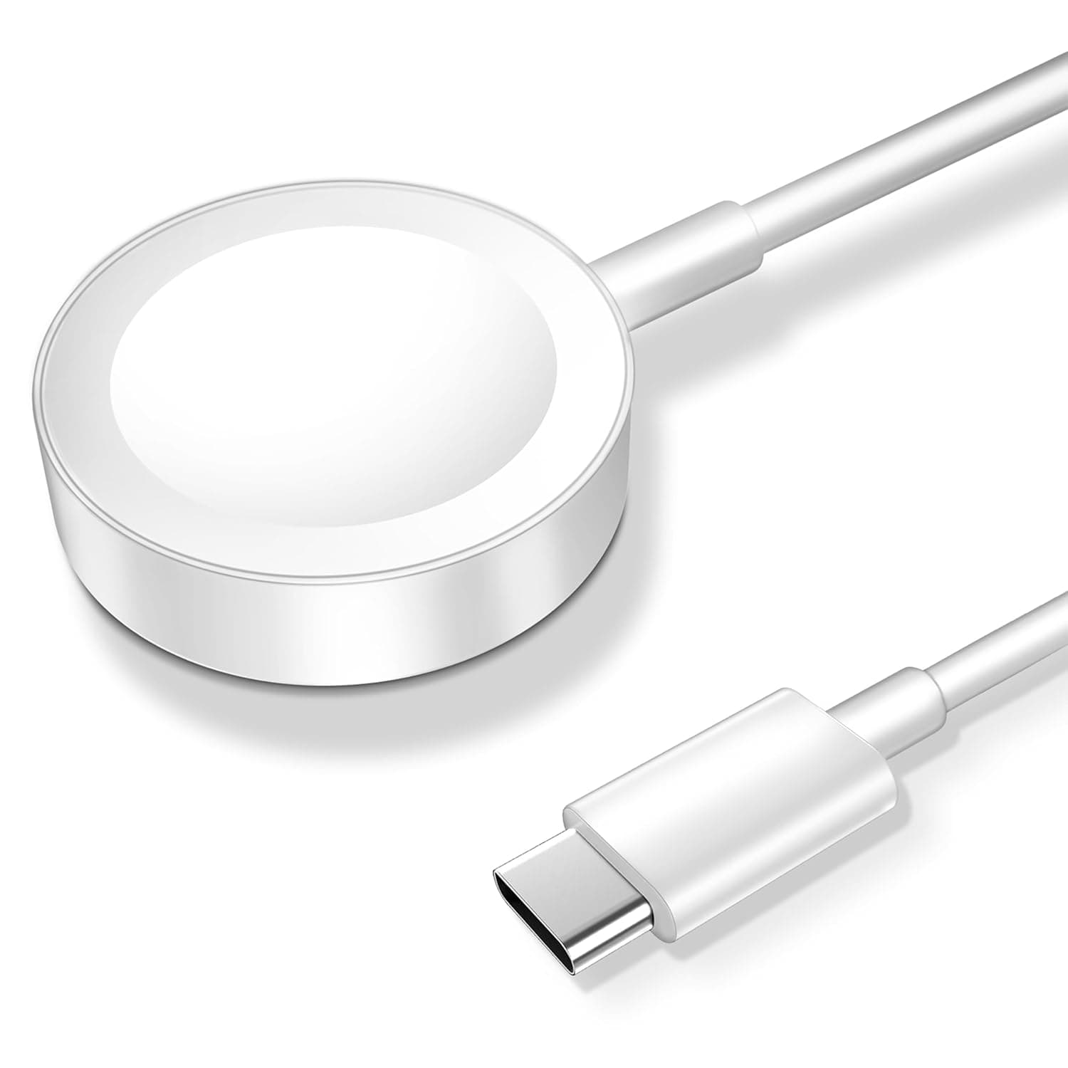 𝟐𝟎𝟐𝟓 𝐔𝐩𝐠𝐫𝐚𝐝𝐞𝐝 Magnetic Charging Cable for Apple Watch Charger,[USB C Port] Wireless Charging Cable Compatible with iWatch Series Ultra/10/9/8/7/6/SE/SE2/5/4/3/2[3.3FT/1M],White