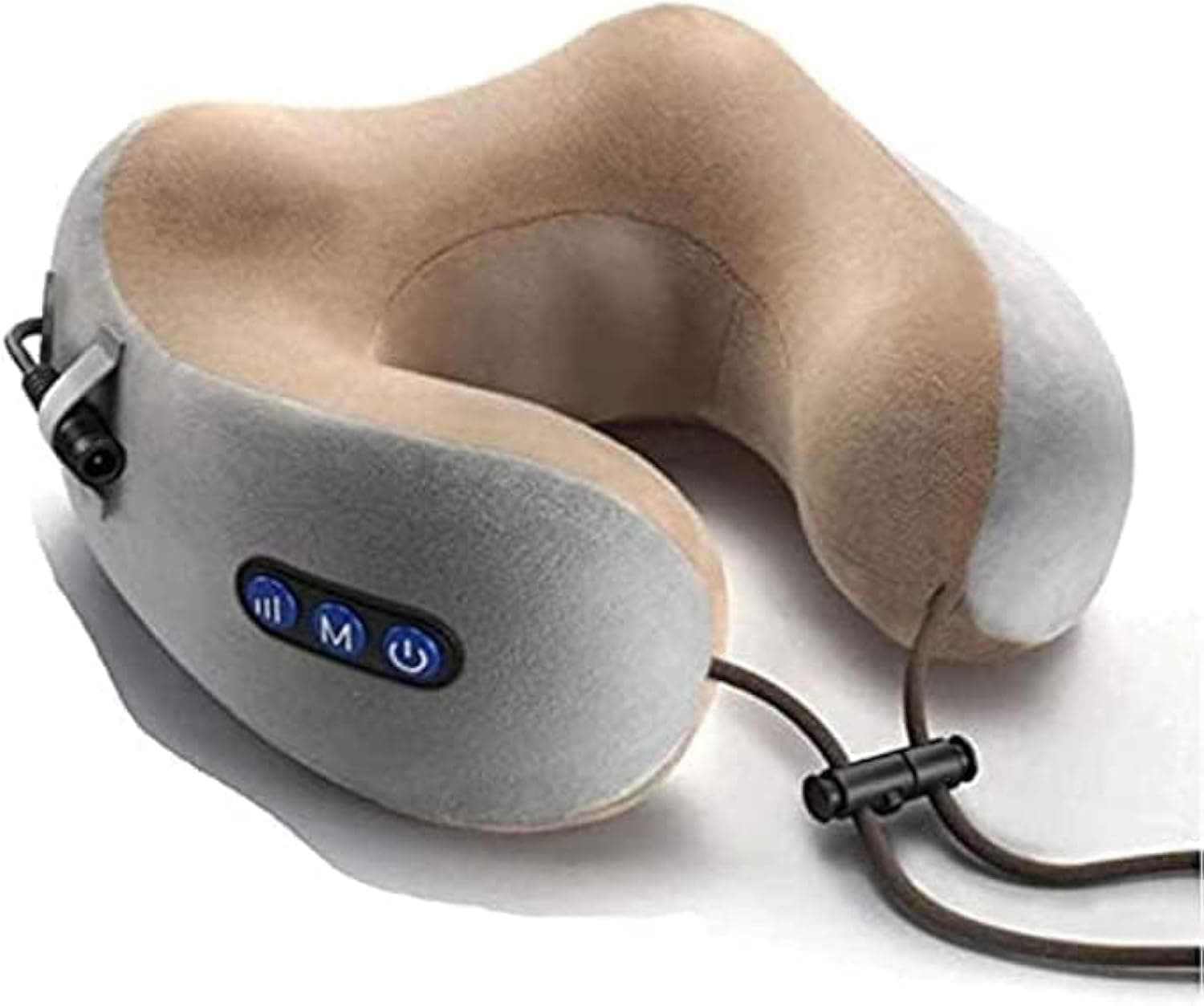 Rechargeable U Shaped Cervical Massage Pillow Neck Massager Vibration Pillow, Multifunctional Shoulder and Electric for Relax Muscles Fatigue