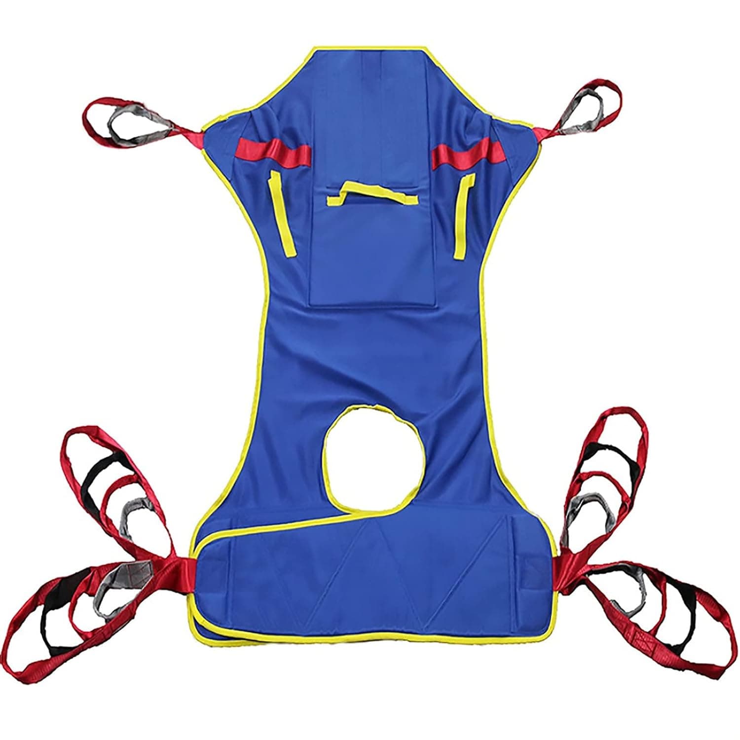 Toileting Sling, with headrest and leg pads aid harness strong comfortable for disabled elderly used for electric bed lifter