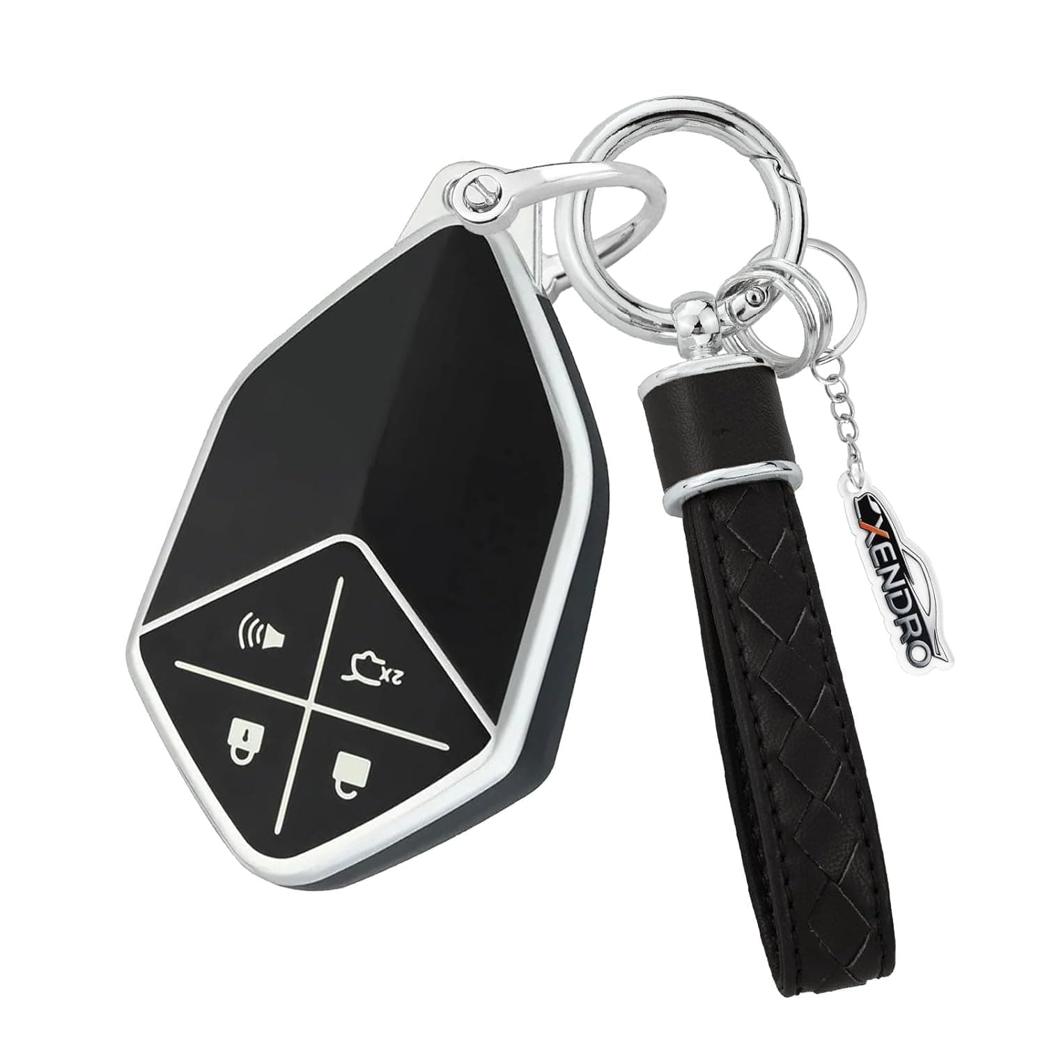 Car Key Case Suitable for Changan Deepal S7 S07 SL03 G318 S09 S05 L07 2022 2023 2024 TPU Silicone New Energy Vehicles Key Cover Key Case Remote Control Car Accessories-B Black