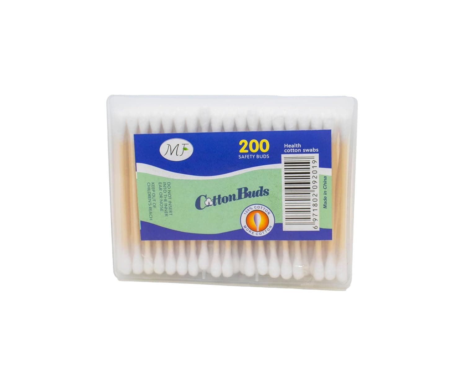 Medical Cotton Buds for Ears - 200 Pcs High Quality Soft Cotton Head and Natural Wooden Stick, Perfect for Personal Hygiene and Daily Use