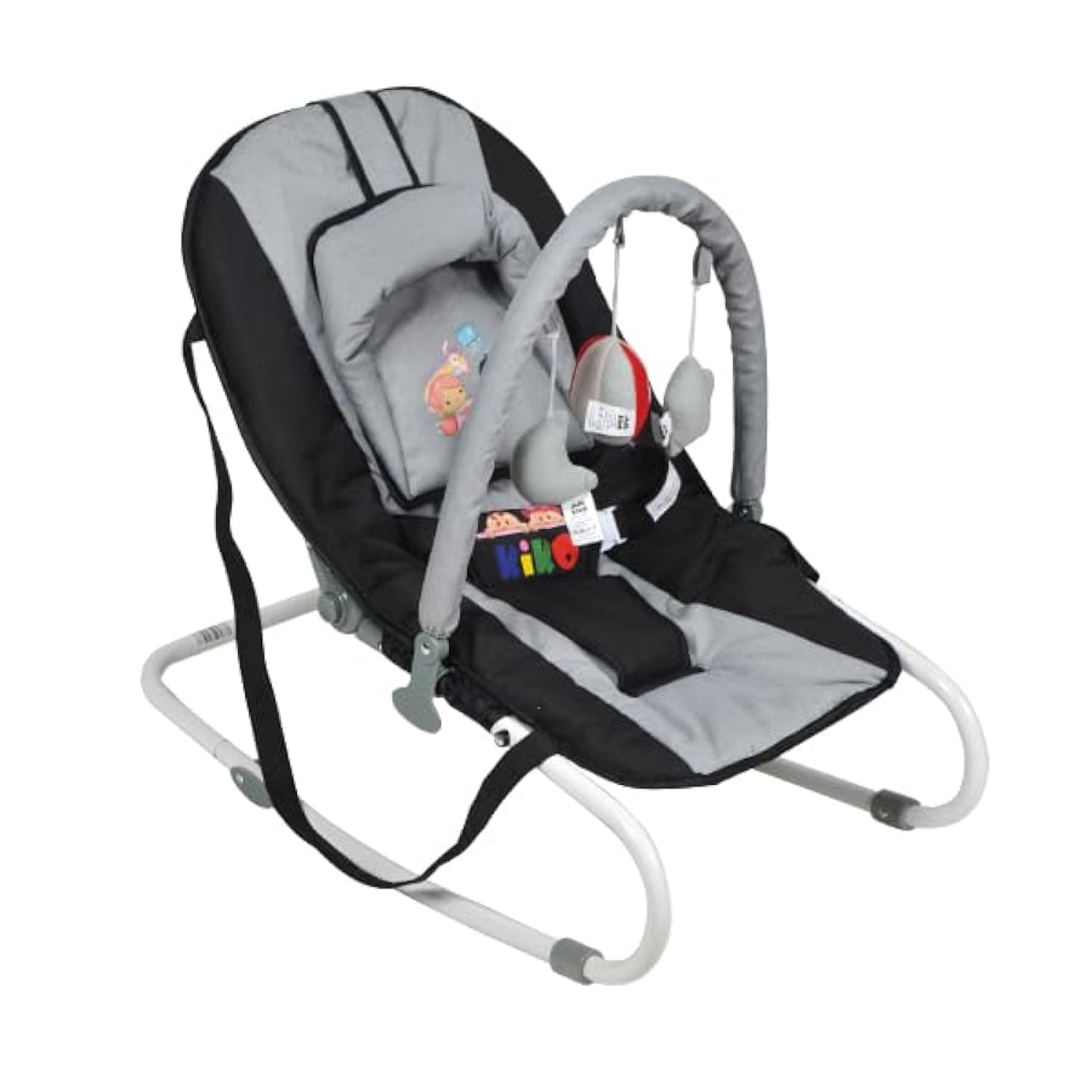 KIKO23-2193 Baby Chair with Rocker and Toys,Grey