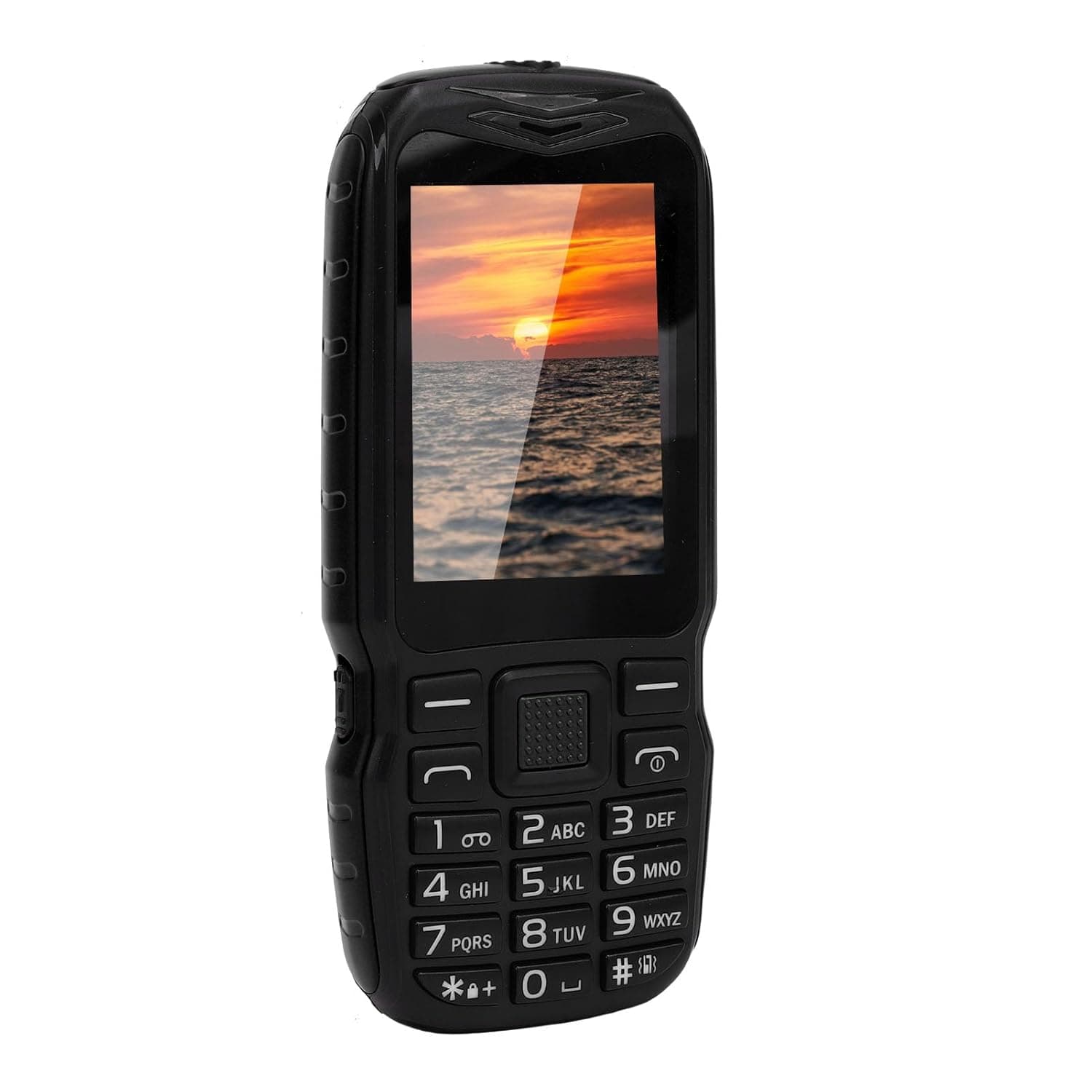 SENECESLI 2G Ageual Mobile Phone, 2.6 -inch HD Screen, Sim Dual Dual Standby, Boat Crystal Cell Button with 3000 MAh Battery for the High -level Side Key Flashlight (Orange)