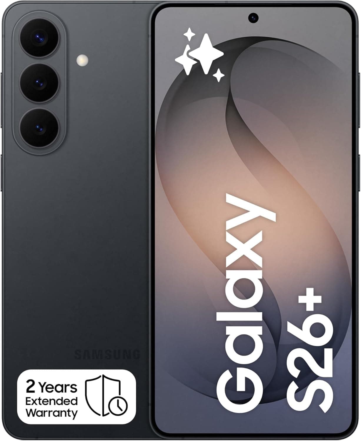 Samsung Galaxy S26+ Black, 512GB Storage, AI Phone, 12GB RAM, Customized AP, Photo Assist, 50MP Camera, 4900mAh Battery (KSA version)