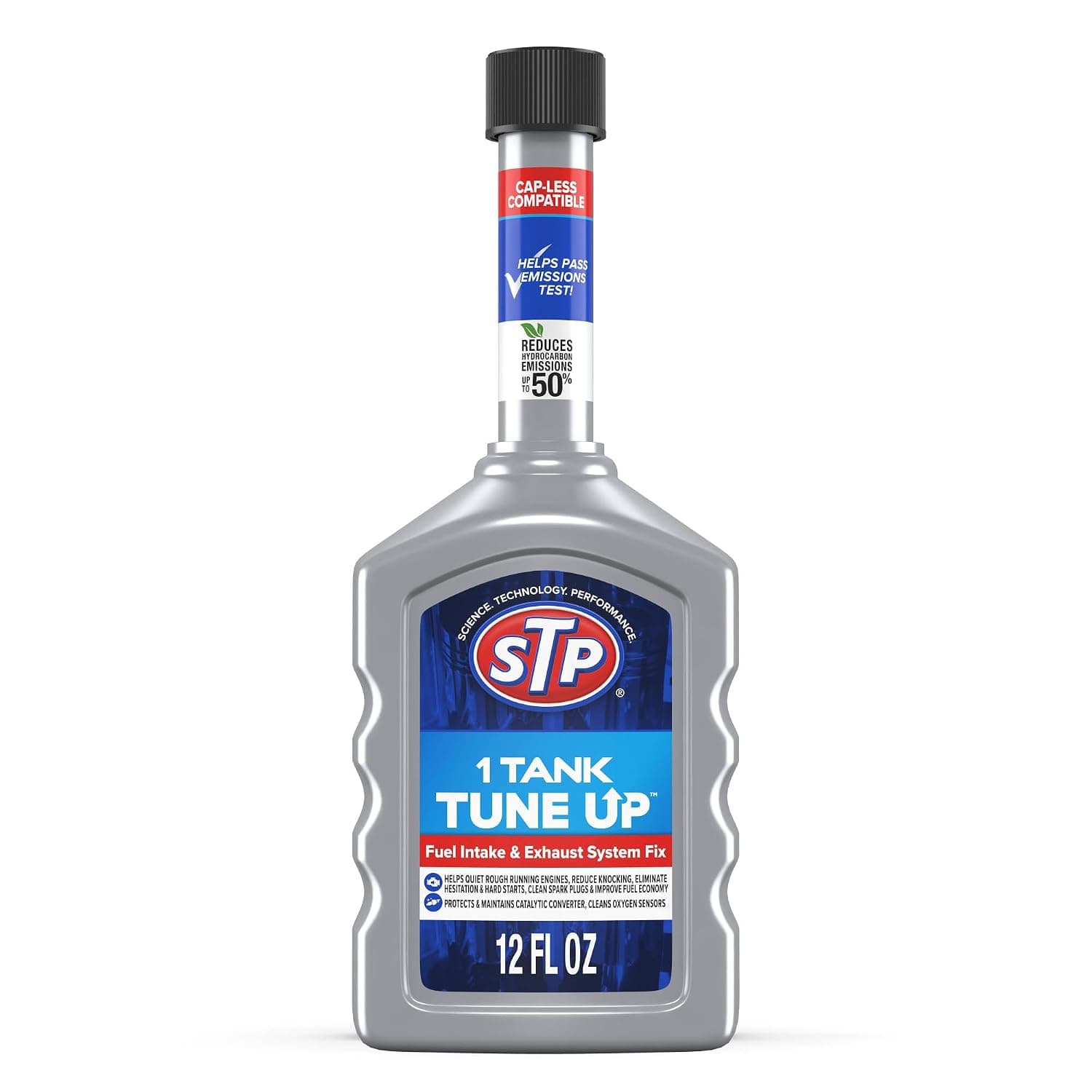 STP FUEL SYSTEM CLEANER FOR TANK PERFORMANCE IMPROVEMENT 12 OZ. GRAY