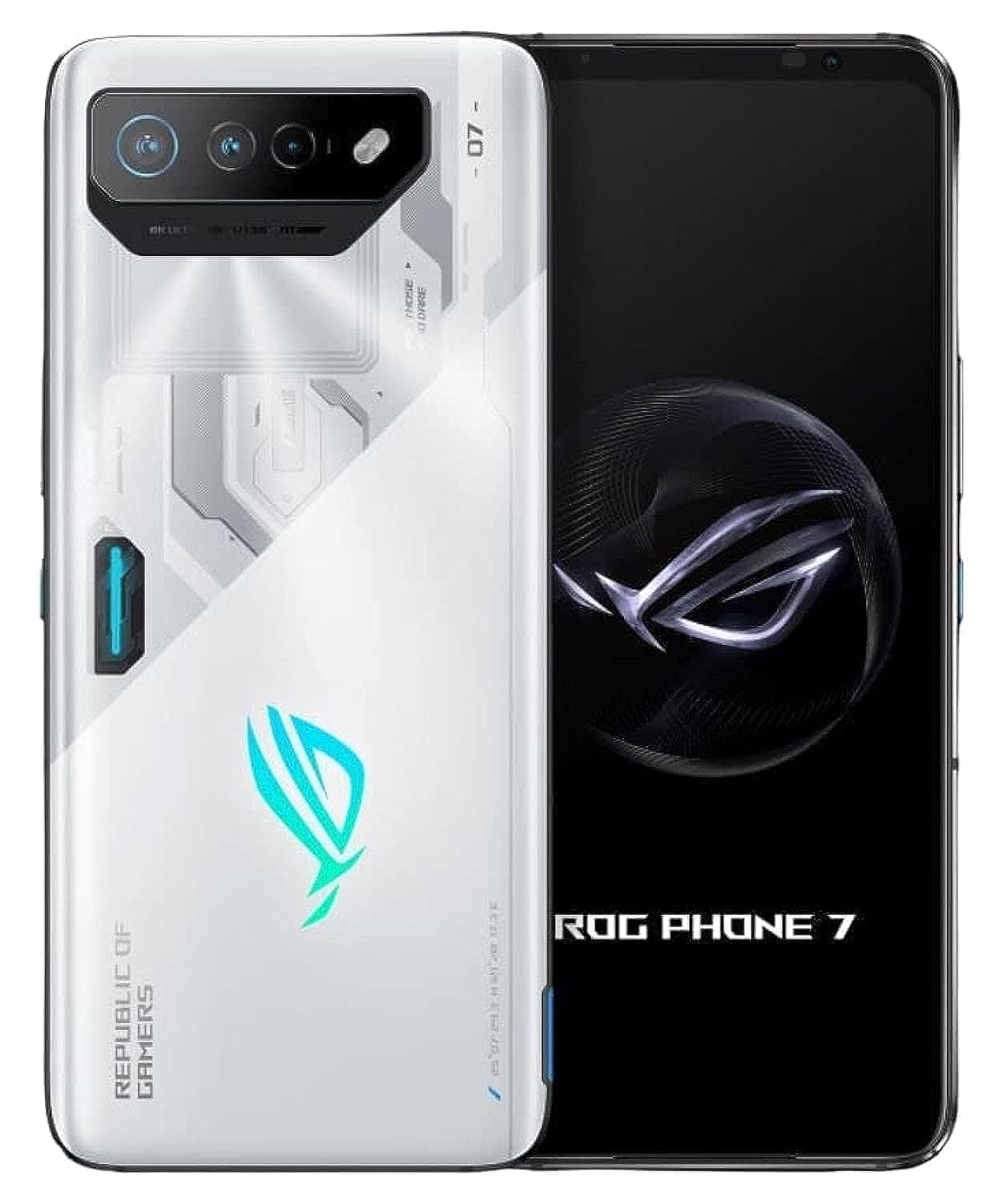 ASUS ROG Phone 7 5G Dual SIM 512GB 16GB RAM Factory Unlocked (GSM Only | No CDMA - not Compatible with Verizon/Sprint) Global Version - White