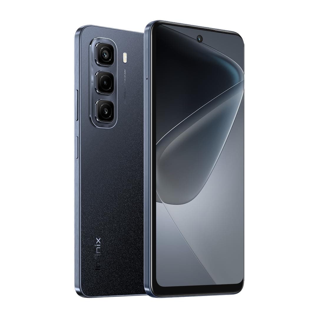 Infinix Hot 50 (RAM: 6+6GB, ROM: 256GB), 6.78" FHD+ Display, 50MP Triple AI Rear Camera With Flashlight, 8MP Front Camera, 5000 mAh Battery, Dual Nano Sim, Type-C, Android 14 - Sleek Black, NFC