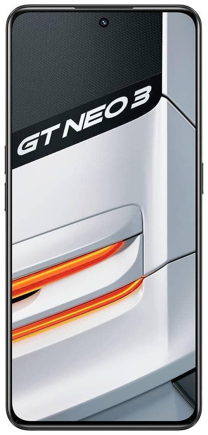 Realme GT Neo 3 80W Dual-SIM 256GB ROM + 8GB RAM (GSM Only | No CDMA) Factory Unlocked 5G Smartphone (Asphalt Black) - International Version