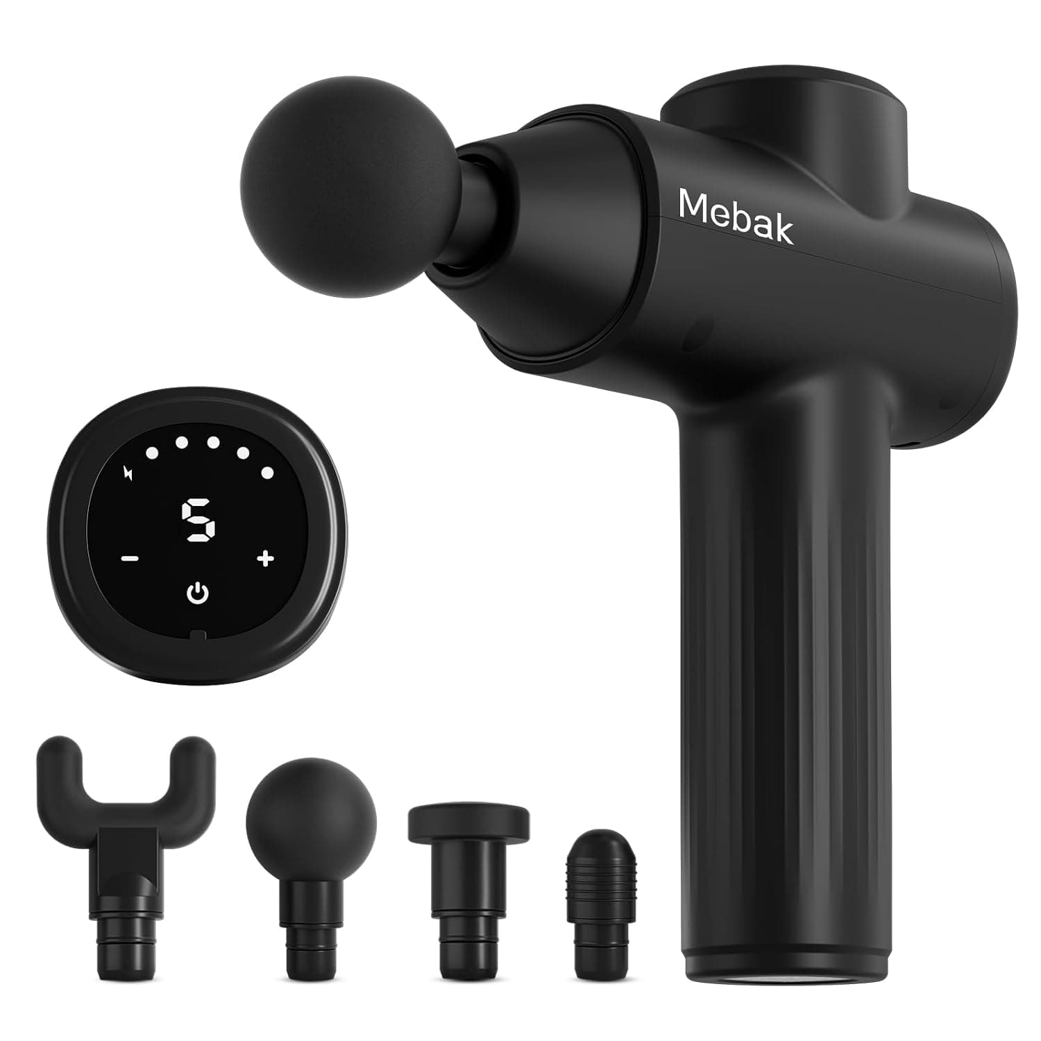 Mebak 7 Massage Gun, Massage Gun Deep Tissue, 5 Speeds Percussion Massager Gun for Shoulder Back Body, Hanheld Muscle Massager for Home, Office & Gym