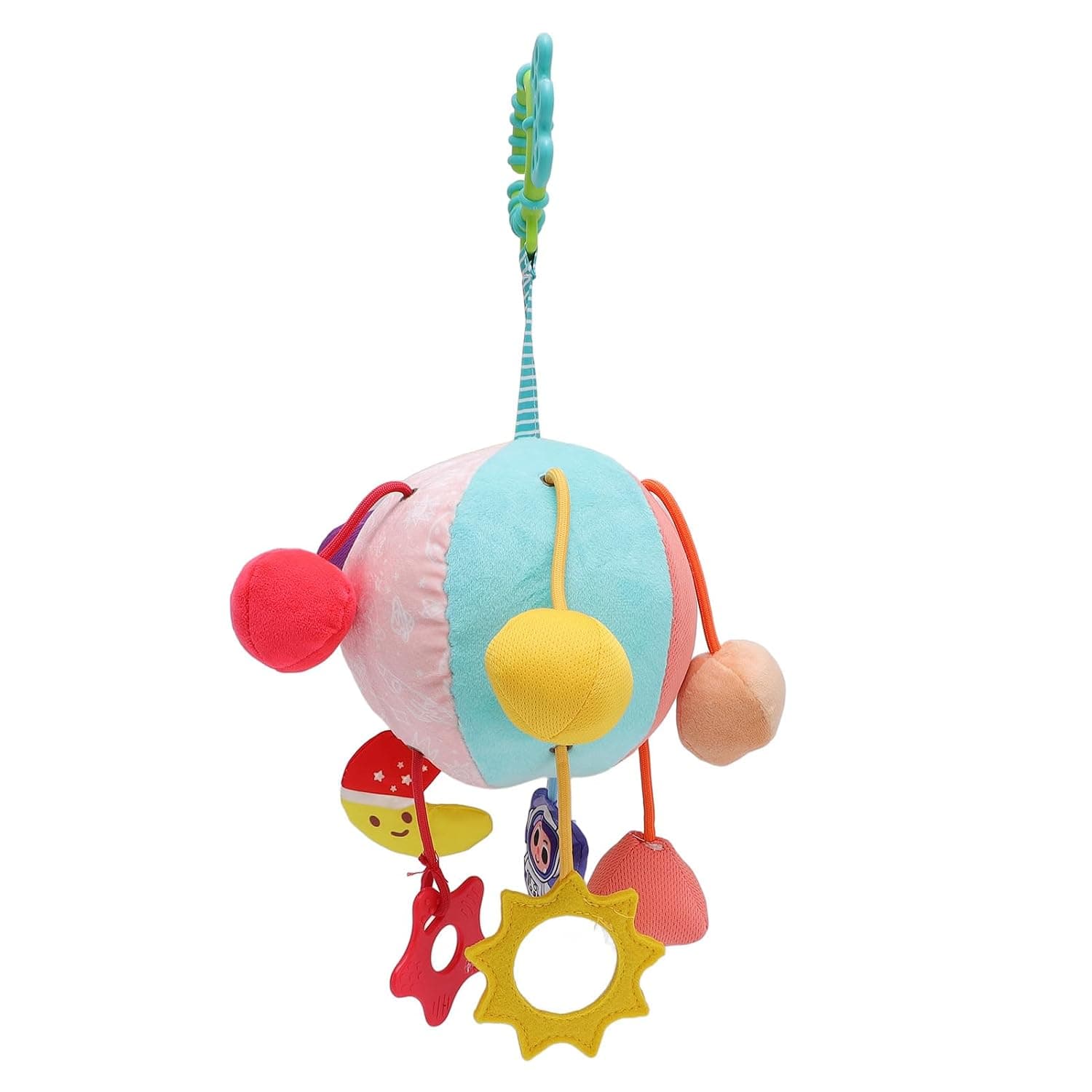 Dpofirs Baby Sensory Rattle Ball | Infant Grasping Toy With Geometric Pattern For 0-12 Months Newborn Crib & Car Seat