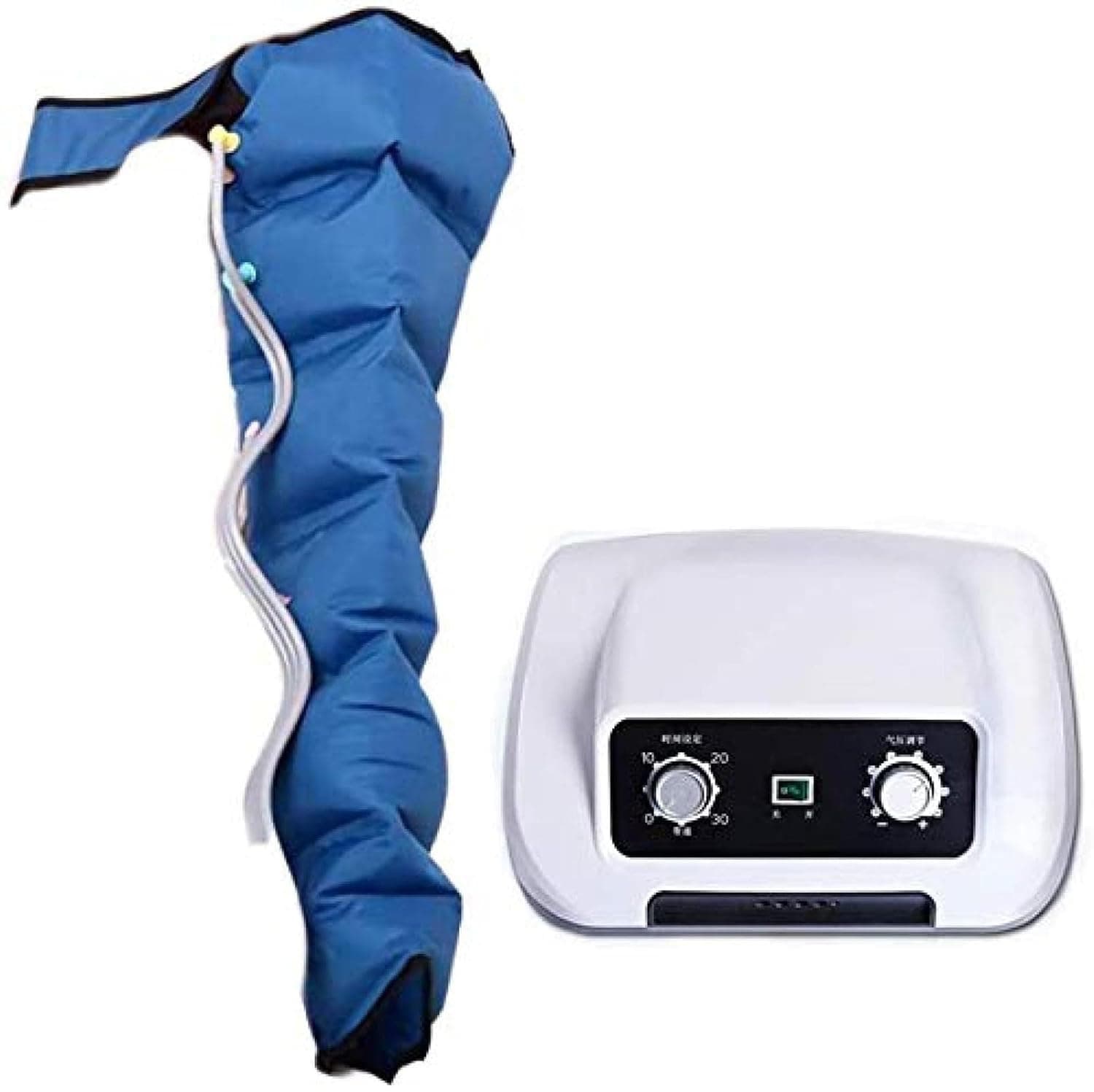 Air Compression Electric Leg Massager, Air Compression Electric Massage Machine, Massager for Relaxation of Waist, Arms and Feet, Promotes Circulation and Lymphatic Drainage (A)