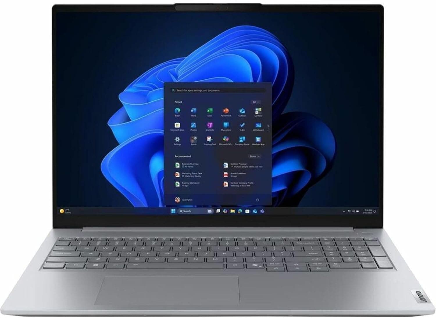 Lenovo ThinkBook 16 G9 AHP 21UT0003US 16" Touchscreen Notebook - WUXGA - 120 Hz - AMD Ryzen 7 250-16 GB - 512 GB SSD - English Keyboard - Arctic Gray