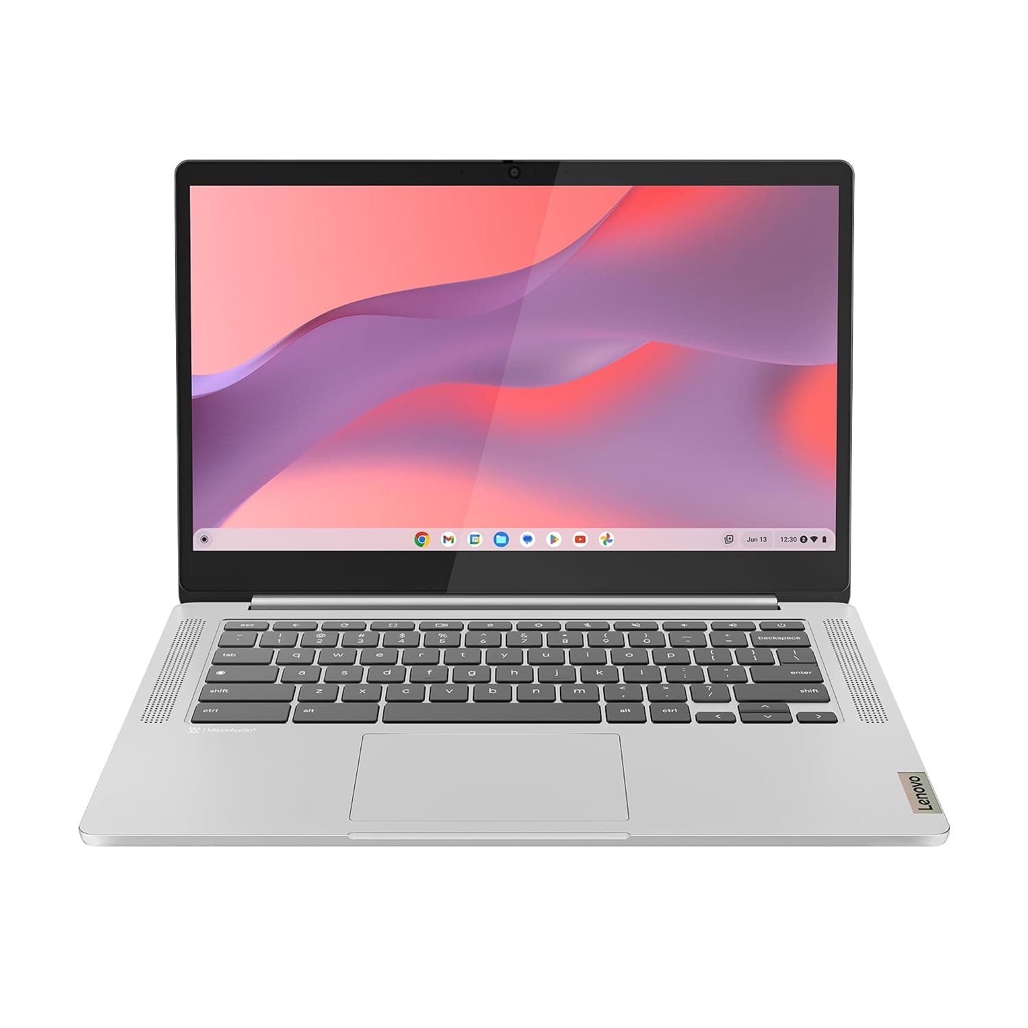Lenovo IdeaPad Slim 3 Chromebook 14M868 – 14 Inch FHD Laptop (MediaTek Kompanio 520, 4GB RAM, 64GB eMMC, Arm Mali-G52 Graphics, Chrome OS) French AZERTY Keyboard – Grey