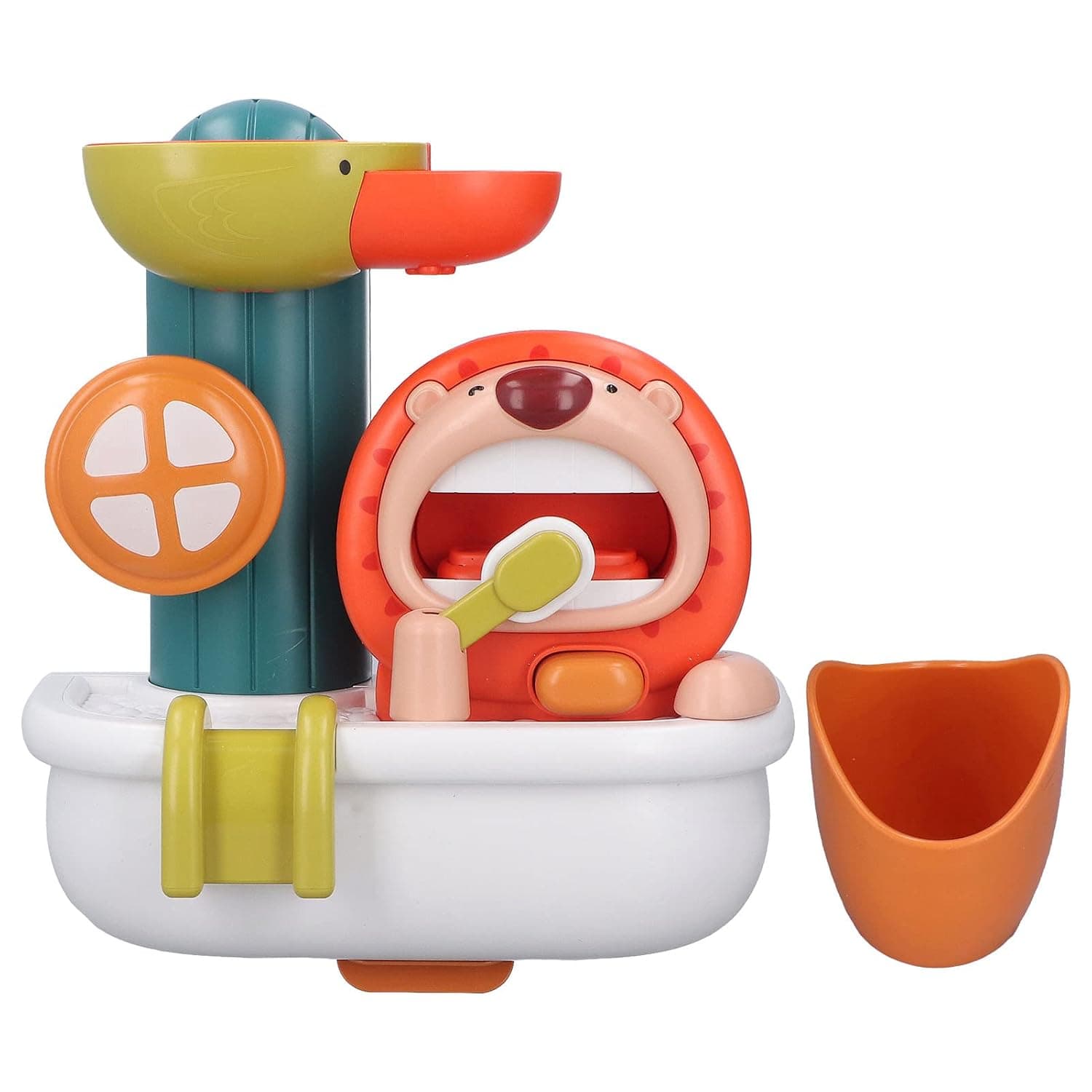 Baby Bath Toy, Bathtub Water Toy Set Bath Infant Toy with Cute Animal Design for Toddlers Age 3+ Years Infant Old Girl Boy