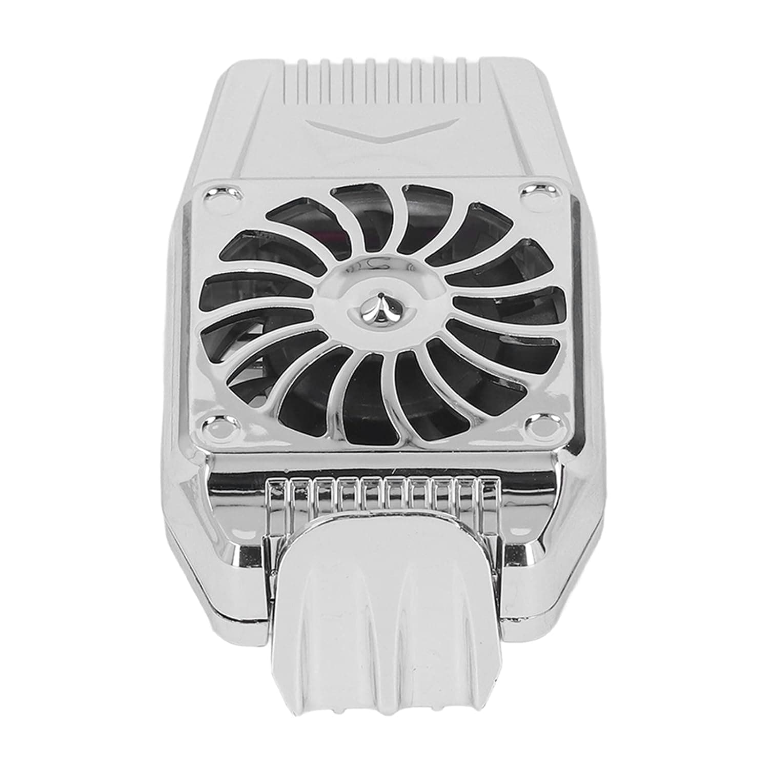 Gonetre Phone Clip Cooler, Rapid Cooling Gaming Fan with Low Noise, 5000RPM 9 Blades for Phone (Silver)