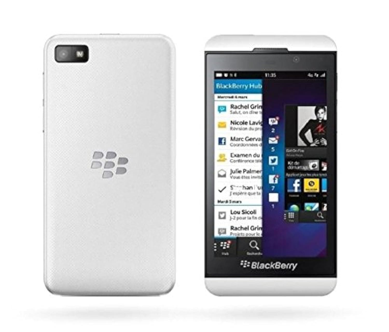 BlackBerry Z10 STL100-4 (GSM Only, No CDMA) Factory Unlocked Smartphone - White