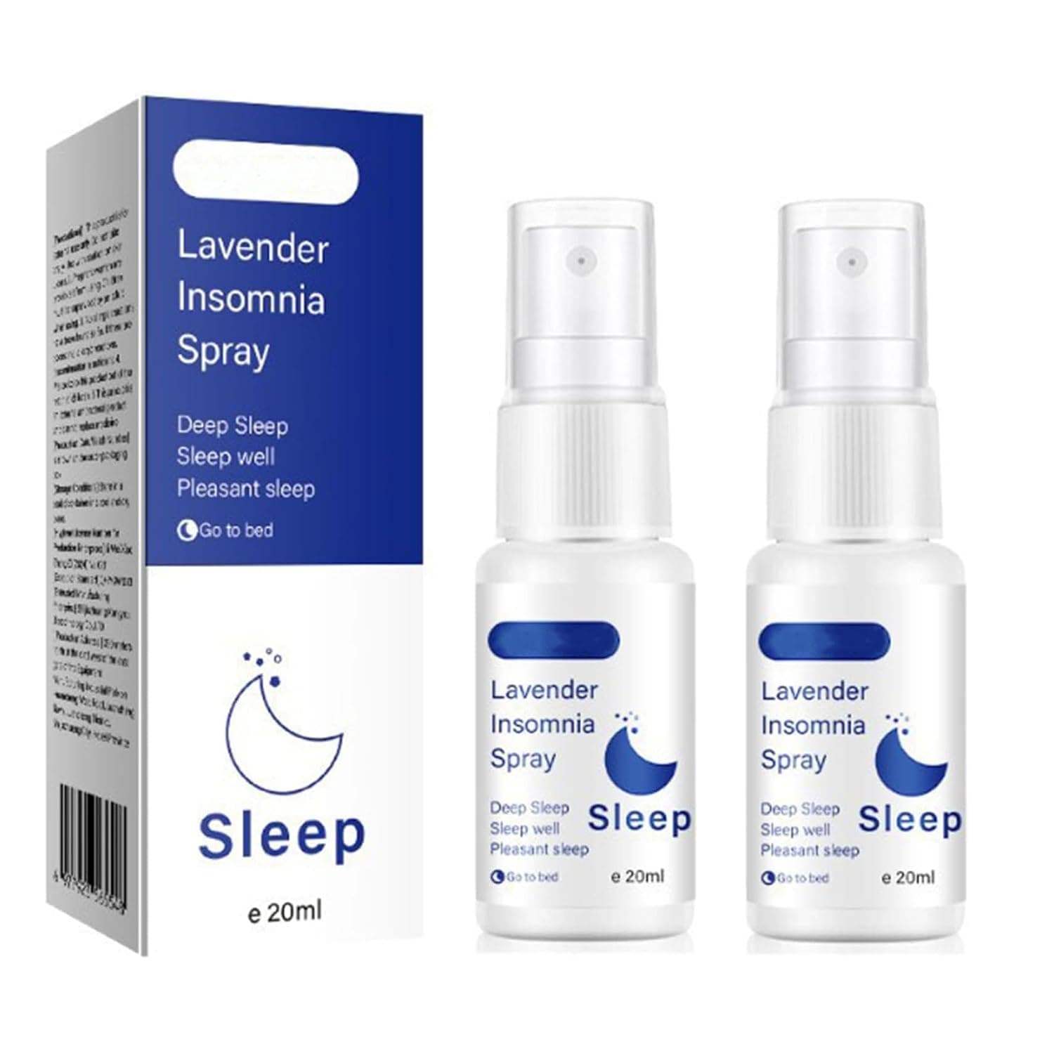 YelaJoy 2 PCS Lavender Sleep Spray, Lavender Vanilla Pillow Mist, Aromatherapy Essential Oils Spray for Bedtime Relaxation, Calming Nighttime Soothing Mist for Bedding and Linens, Clear