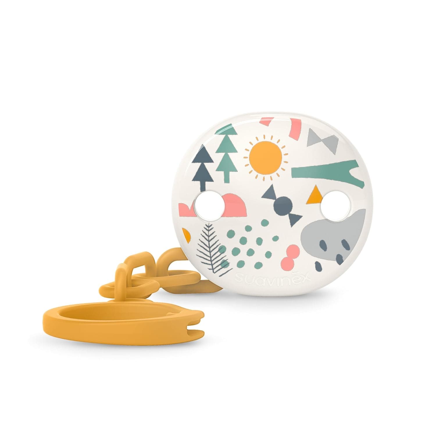 Suavinex S OVAL SOOTHER CLIP A WALK YELLOW L3