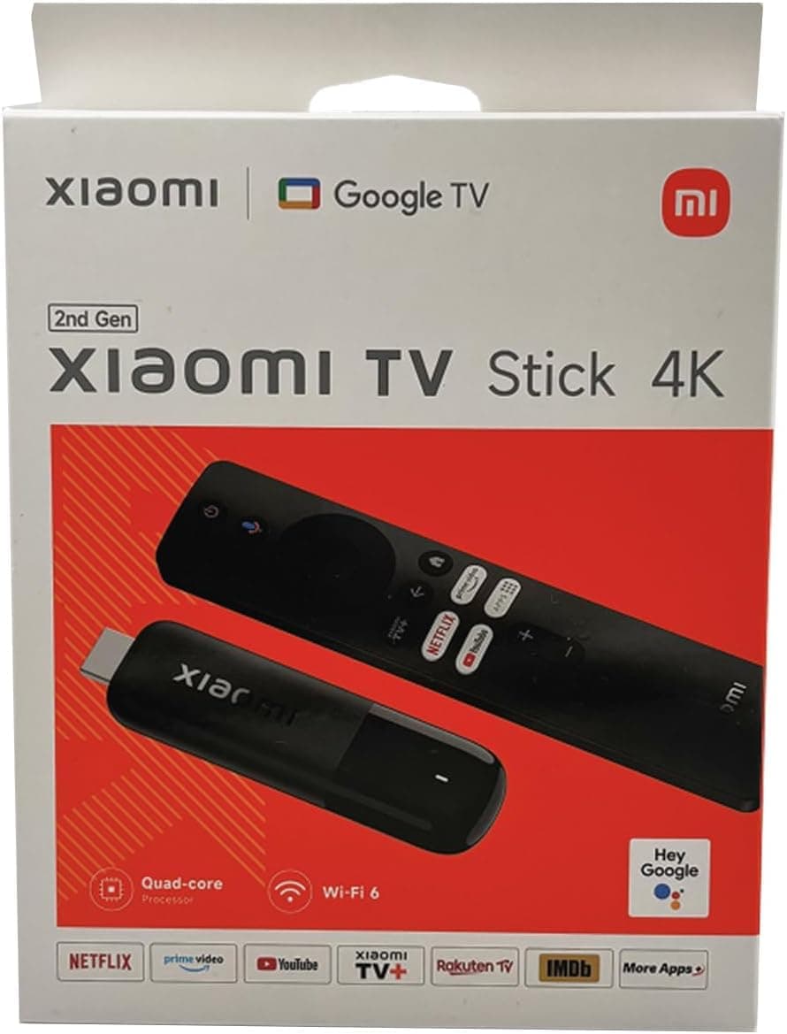 عصا استقبال للتلفزيون من شاومي مي، بذاكرة RAM 1GB + ذاكرة روم 8GB 1080P HDR، رباعي النواة 64 بت، نظام اندرويد 9.0 - استبدال مباشر لجهاز استقبال التلفزيون تي في بوكس اس
