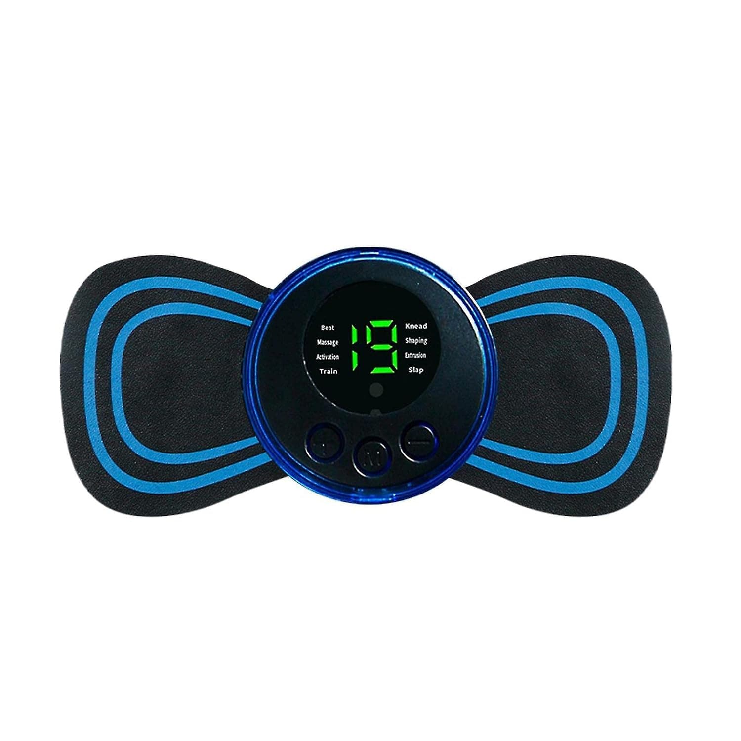 YU WELL Mini Electric Massager | With 8 Modes & 19 Intensity Levels | Rechargeable Cordless Body Massage Patch | Portable Muscle Stimulator for Neck, Shoulder, Arms, Legs & Full Body Pain Relief
