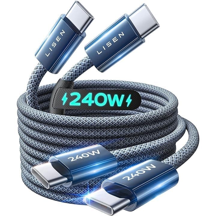 كابل USB من ليسن بطول 2 متر متوافق مع الهواتف الذكية