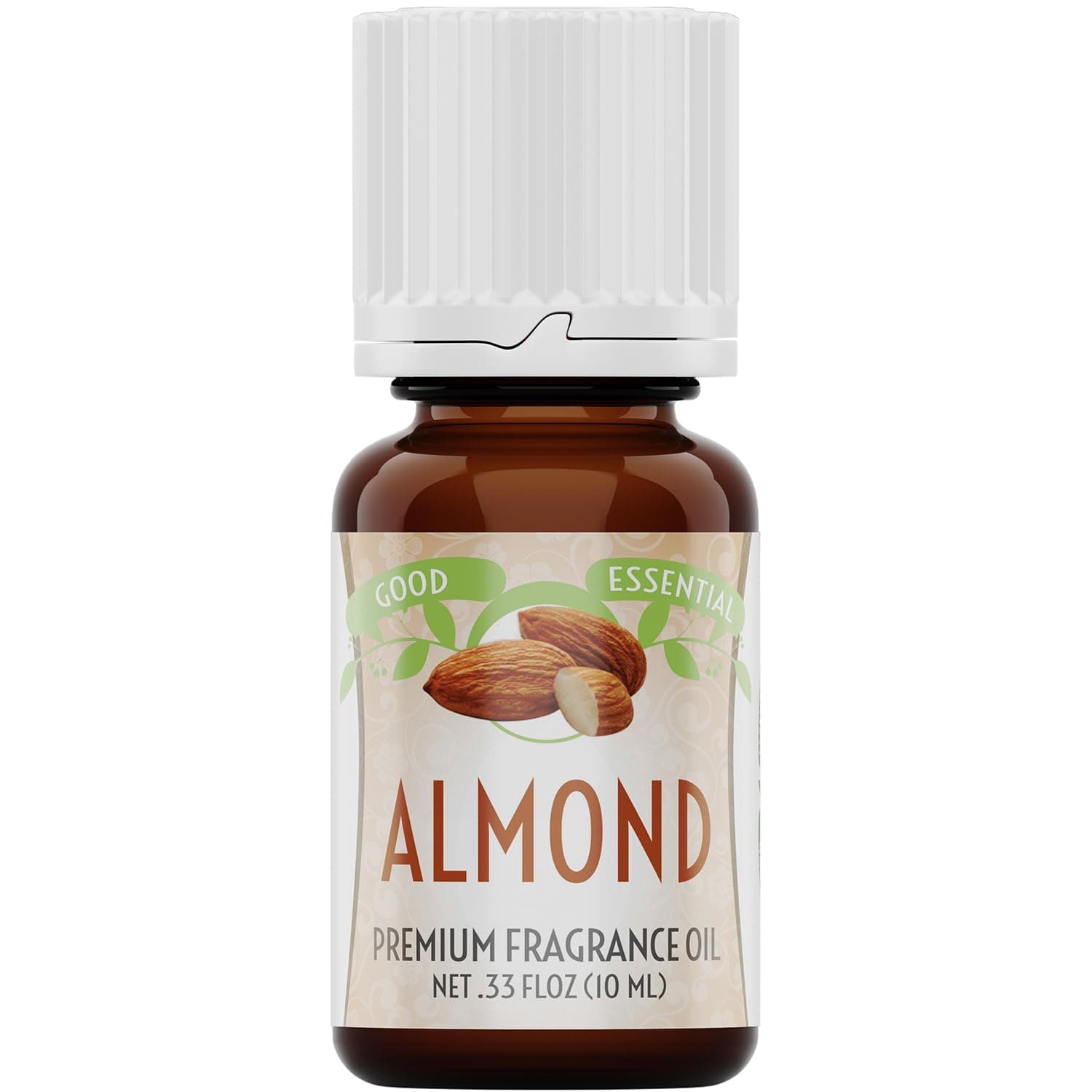 Good Essential – Professional Almond Fragrance Oil 10 ml for Diffuser, Candles, Soaps, Perfume, Aromatherapy 0.33 fl oz