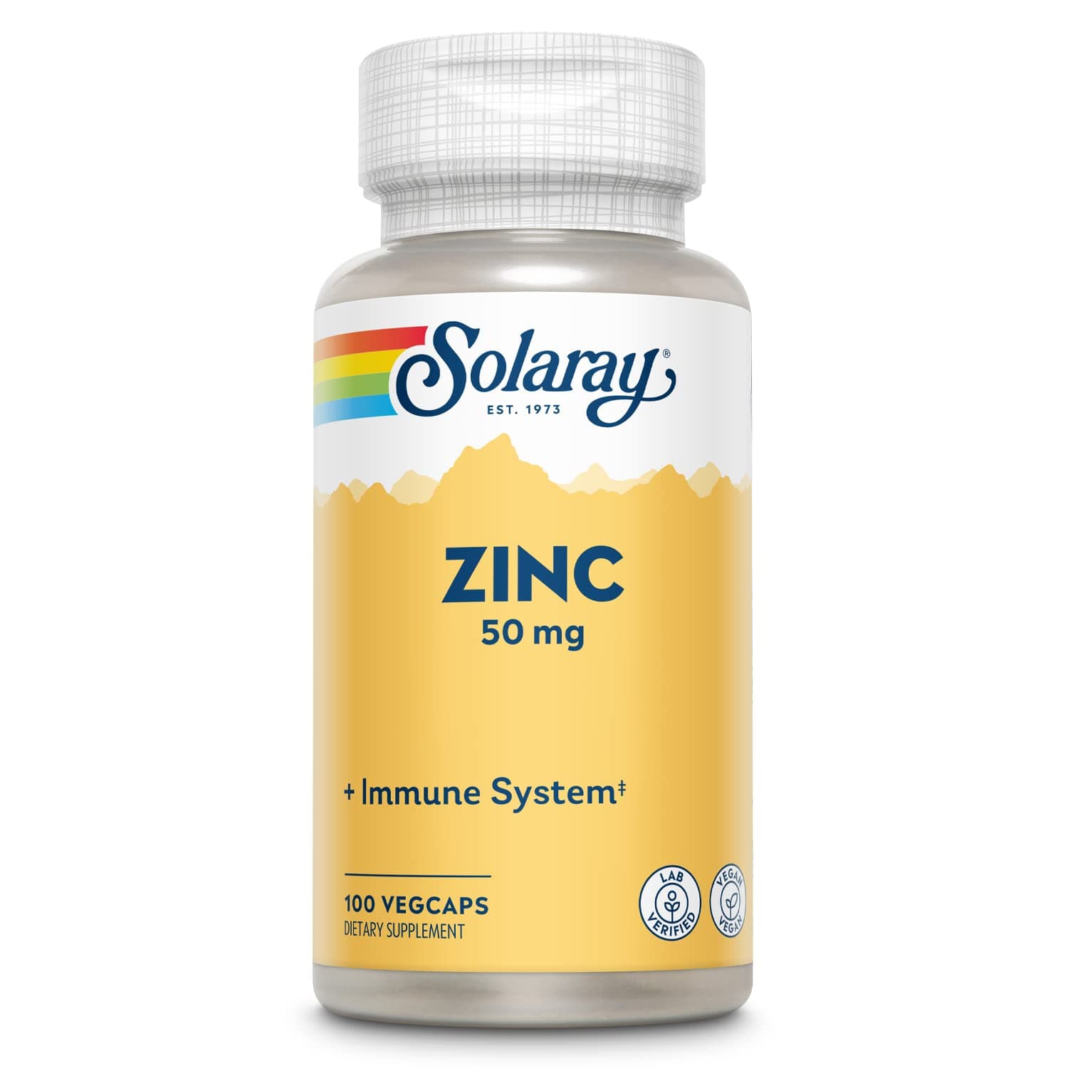 SOLARAY Zinc Amino Acid Chelate with Pumpkin Seed, 100 VegCaps, 50 mg