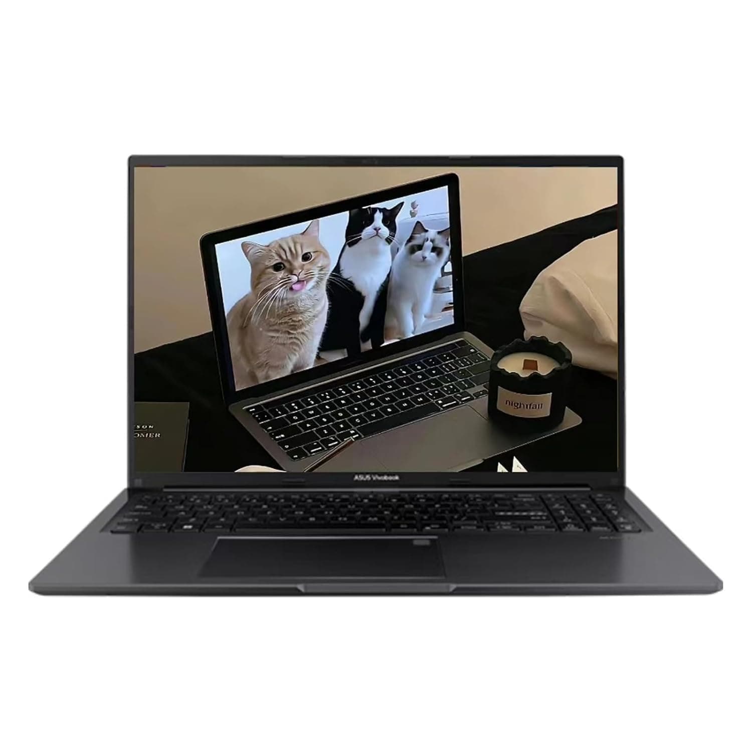 ASUS Vivobook 16" WUXGA IPS Notebook, Intel i7-1355U, Deca-Core, 16GB RAM, 2TB PCIe SSD, BK, Indie Black, Intel Iris Xe Graphics, Windows 11 Home, TWE Mouse Pad