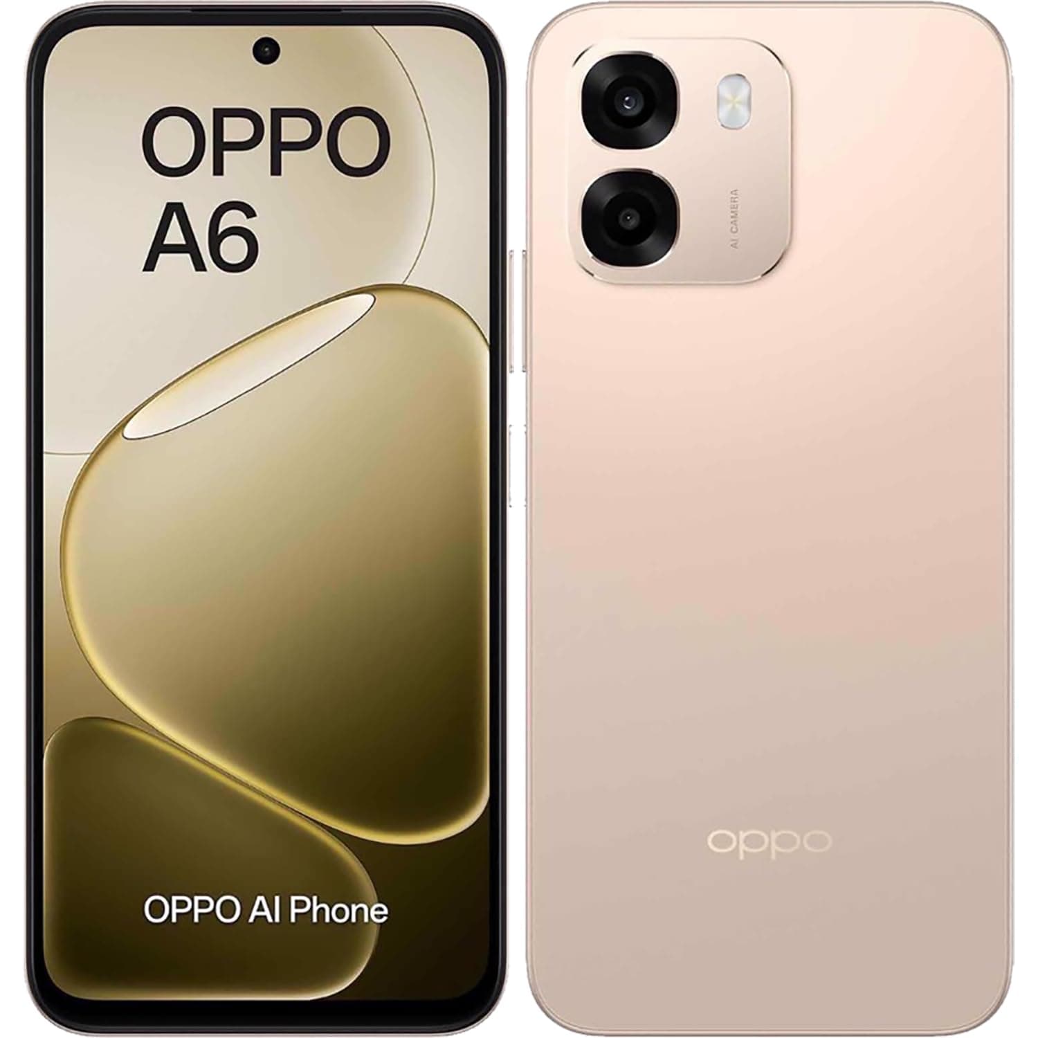 OPPO A6 Dual-SIM 256GB ROM + 6GB RAM (GSM Only | No CDMA) Factory Unlocked 5G Smartphone (Aurora Gold) - International Version