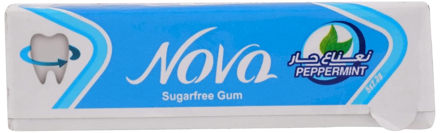 Batook 5 Sticks Nova Peppermint Chewing Gum, 12.5g - Pack of 1