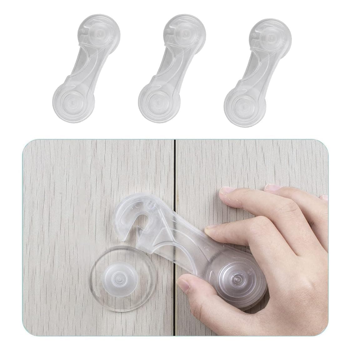 Child Safety Cabinet Locks, Baby Safety Locks, Baby Protective Latches, Refrigerator Proof Latches For Drawers, Toilet Seats, Refrigerators, Cabinets, Freezer Door Ovens