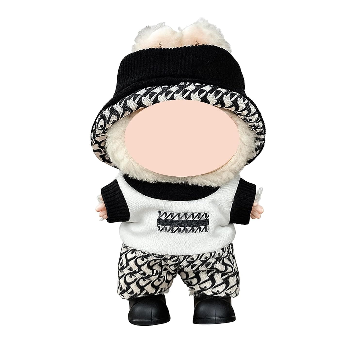 Decorative Dress Doll Clothes, Premium Outfit Accessoriesor, Doll Clothes Set, Doll Compatible with Labubu Dolls, 5.91-6.7inch Dolls, High-End Fashion Accessories (Doll Not Included) (Style 1)