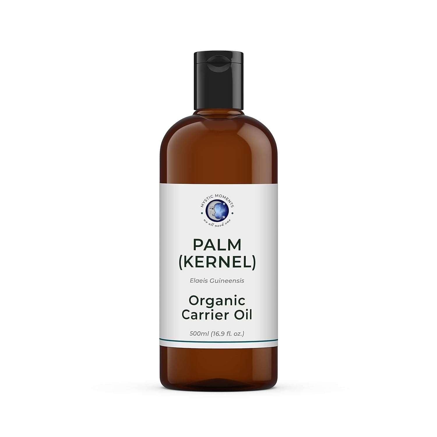 Mystic Moments | Organic Palm Oil (Kernel) Carrier Oil 500g - Pure & Natural Oil Perfect for Hair, Face, Nails, Aromatherapy, Massage and Oil Dilution Vegan GMO Free | Elaeis guineensis kernel oil offers a smooth, versatile carrier oil for skincare, hair care and massage blends.