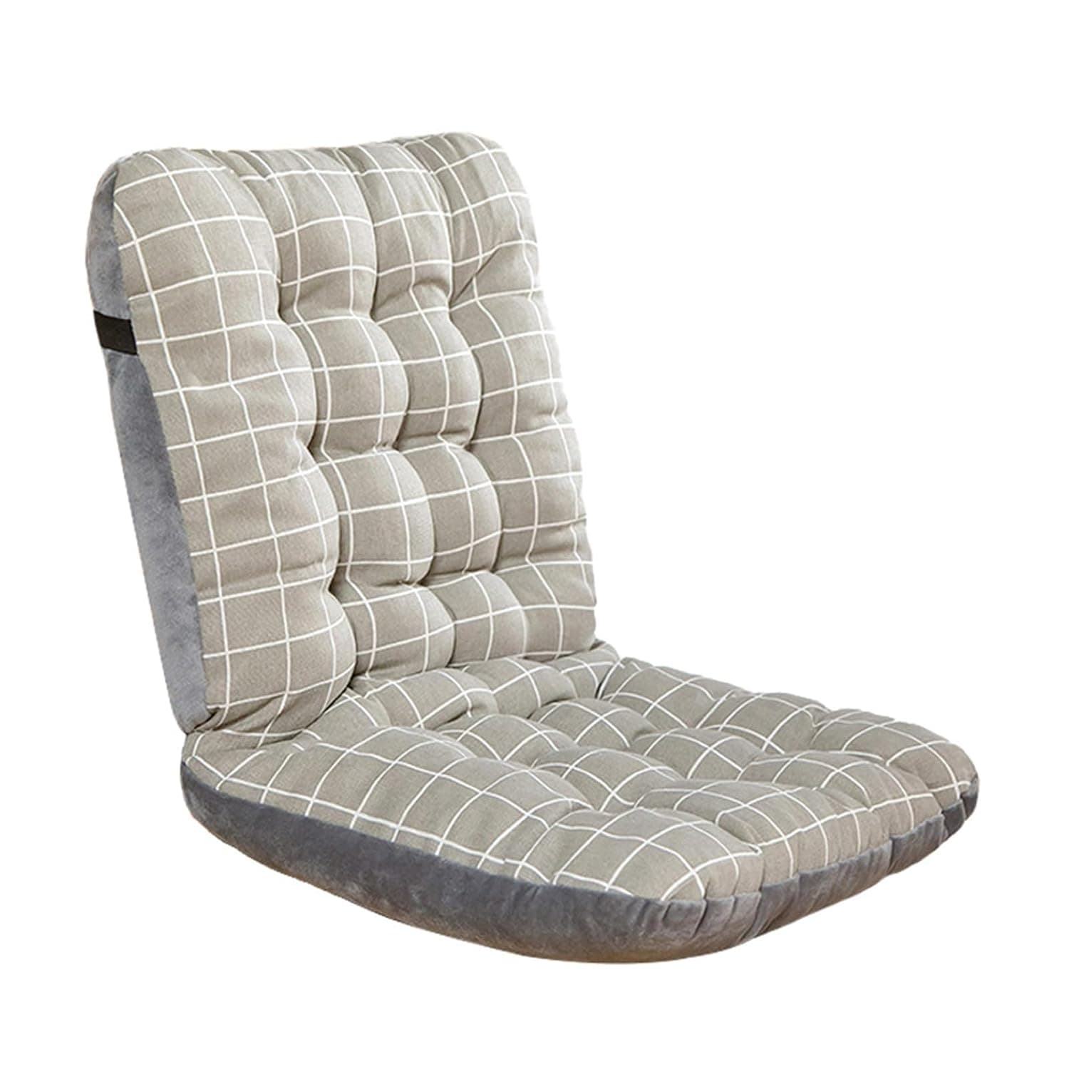 High Back Chair Cushions Set with Ties, Set of Seat & Back Cushion, Indoor Bed Recliner Relaxer chair Mat for Dining Kitchen Office Furniture Chair