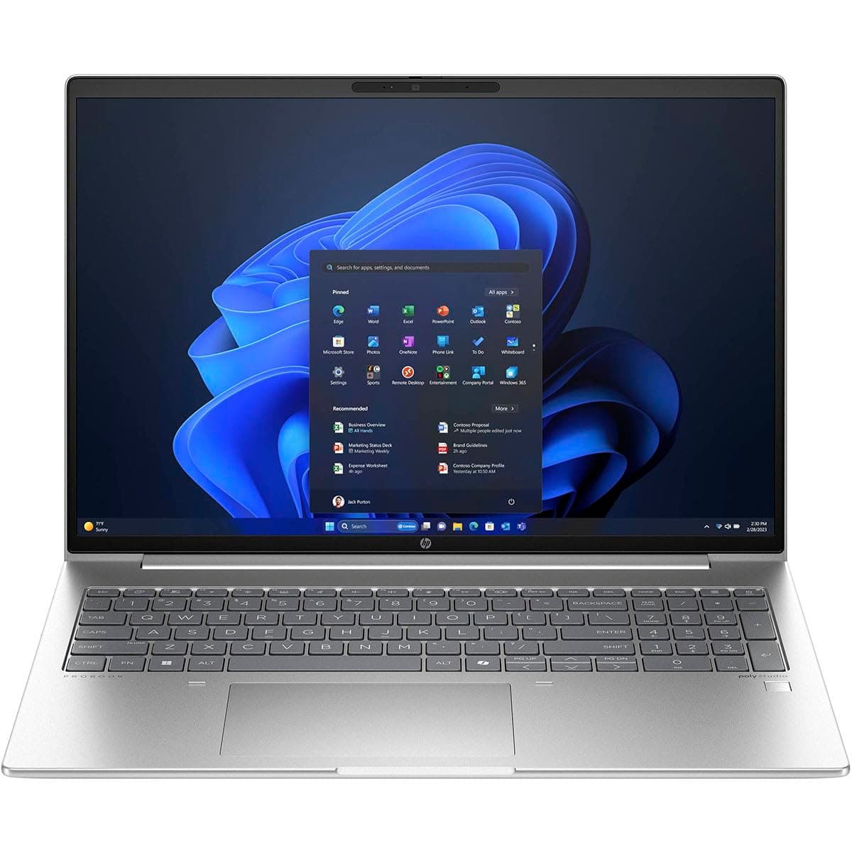 HP ProBook 460 G11 16" Touchscreen Notebook - WUXGA - Intel Core Ultra 7 155U - vPro Technology - 16 GB - 512 GB SSD - English Keyboard - Pike Silver Aluminum