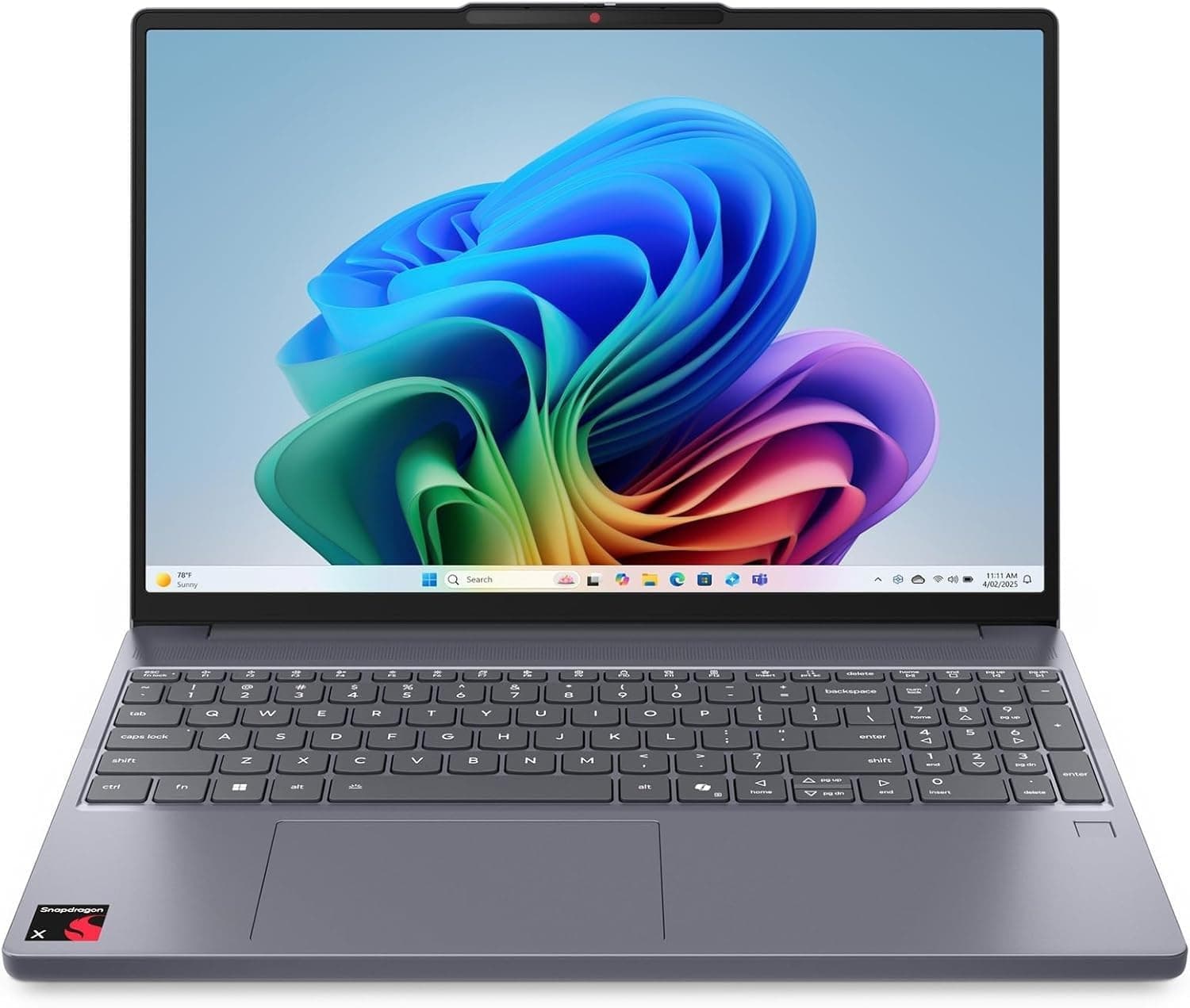 Lenovo IdeaPad Slim 3X Home Student Business Laptop 2025, 15.3" 2K (1920x1200) Touchscreen, 8-Core Snapdragon X X1-26-100, 16GB LPDDR5x RAM, 512GB SSD, FPReader, Wi-Fi 7, Webcam, Copilot Windows 11