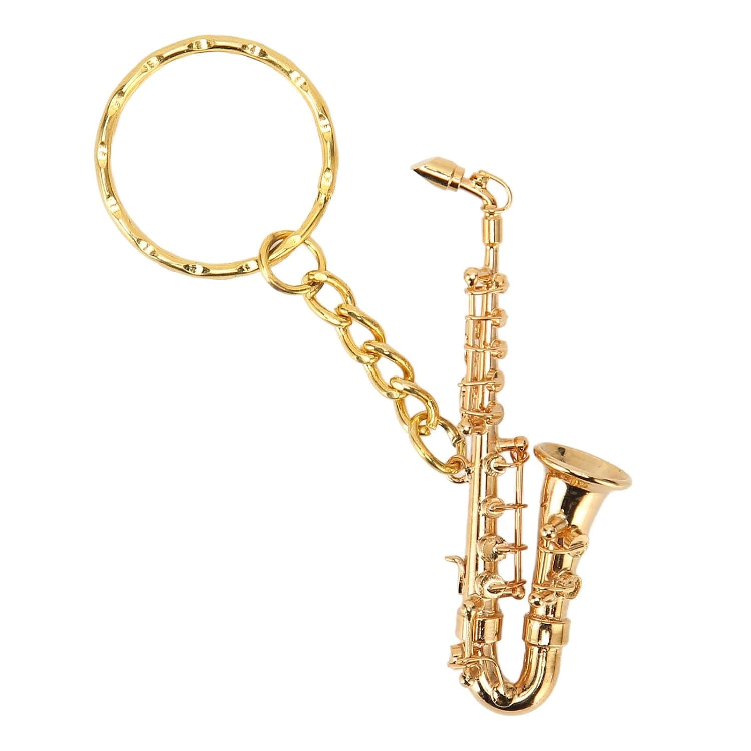 Saxophone Keychain, Cute Saxophone Pendant Keychain Portable Funny Miniature Keychain for Saxophone Musical Instrument for Musical Gifts Crafts