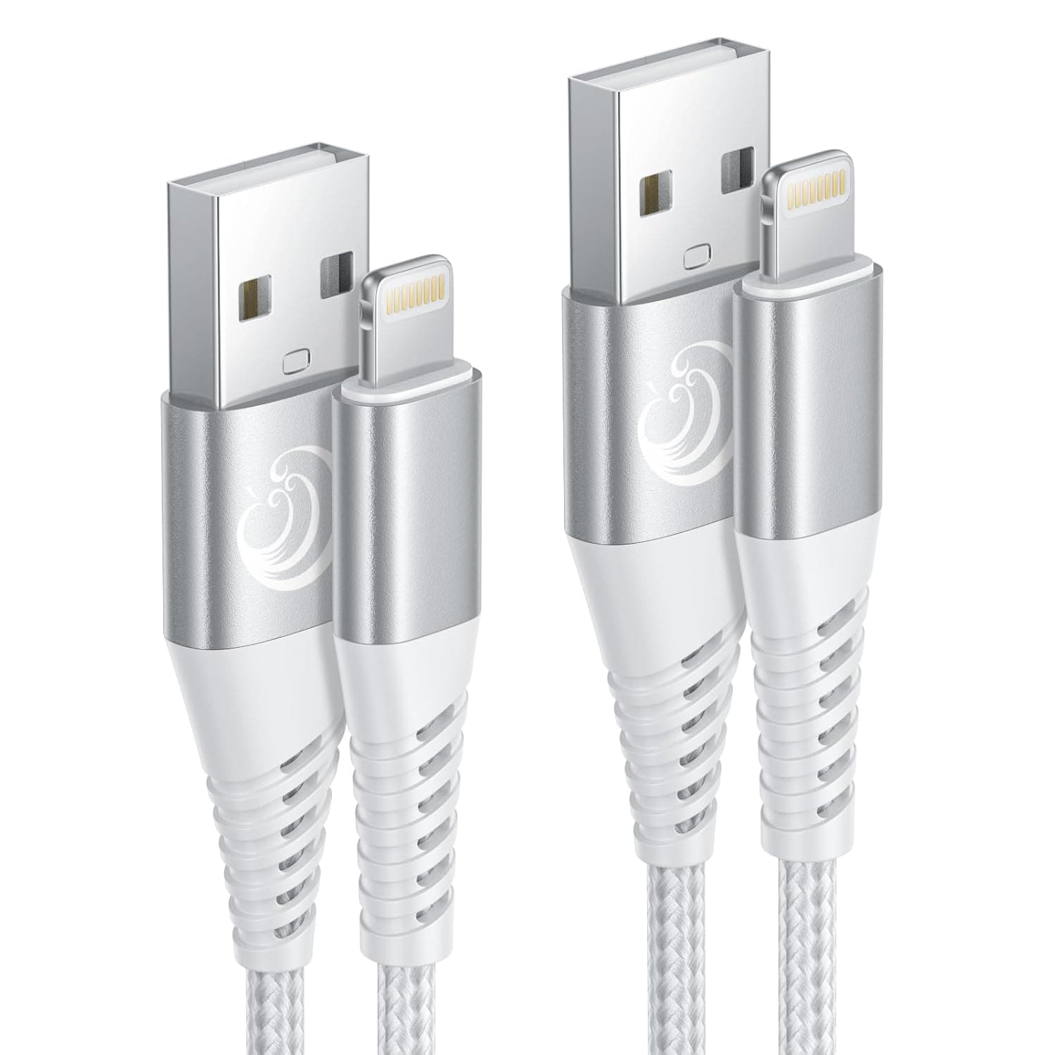 اييونوس كيبل USB A الى لايتنينج بطول 1 متر، كيبل ايفون مضفر بالنايلون معتمد من ابل، سلك شحن سريع متوافق مع ايفون 14 13 12 11 برو ماكس ميني XS XR X 8 7 بلس ايباد