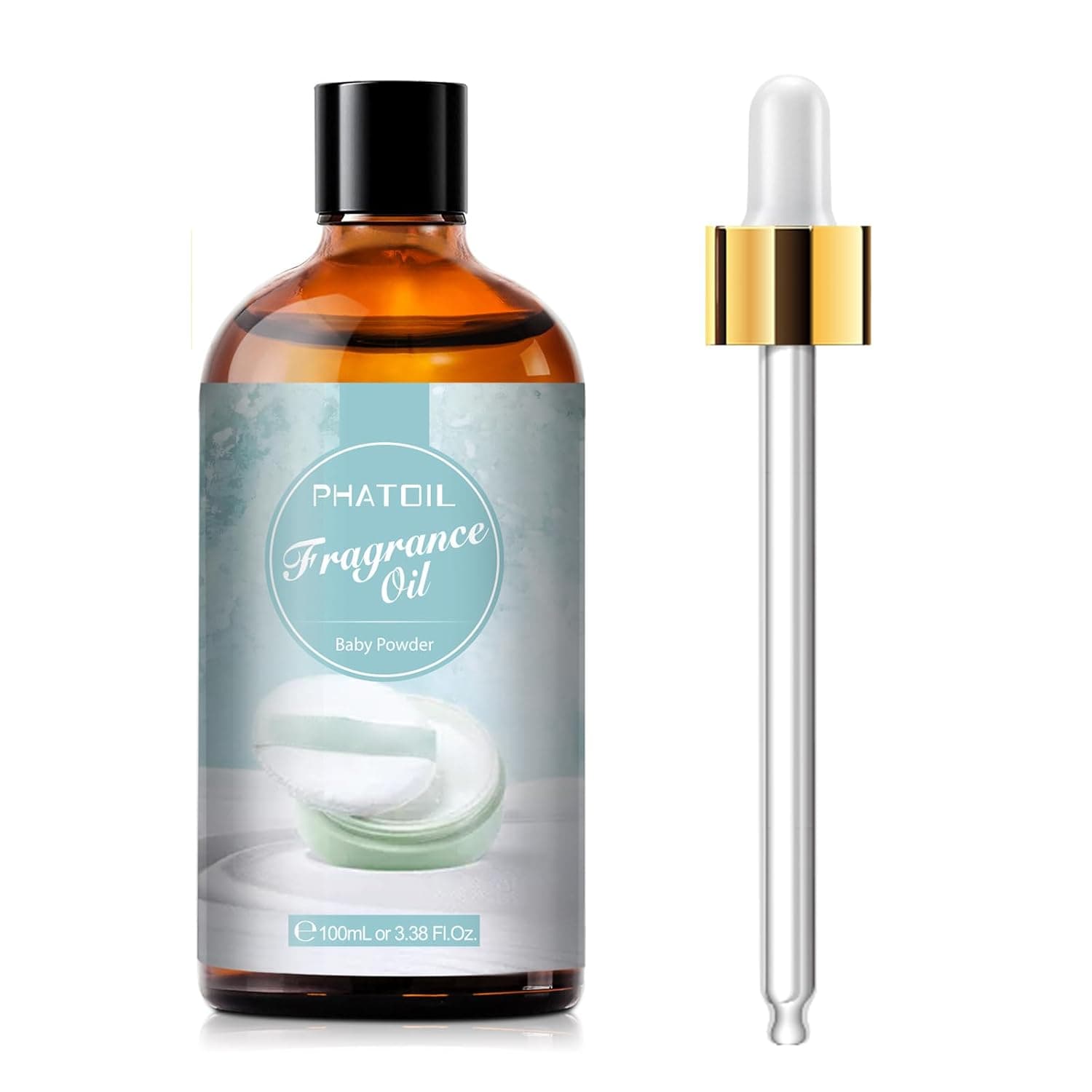 PHATOIL Baby Talcum Essential Oil 100ml, Essential Oils for Diffuser Humidifier, Scented Oil Baby Powder for Aromatherapy, Relaxation, Soap, Candles DIY