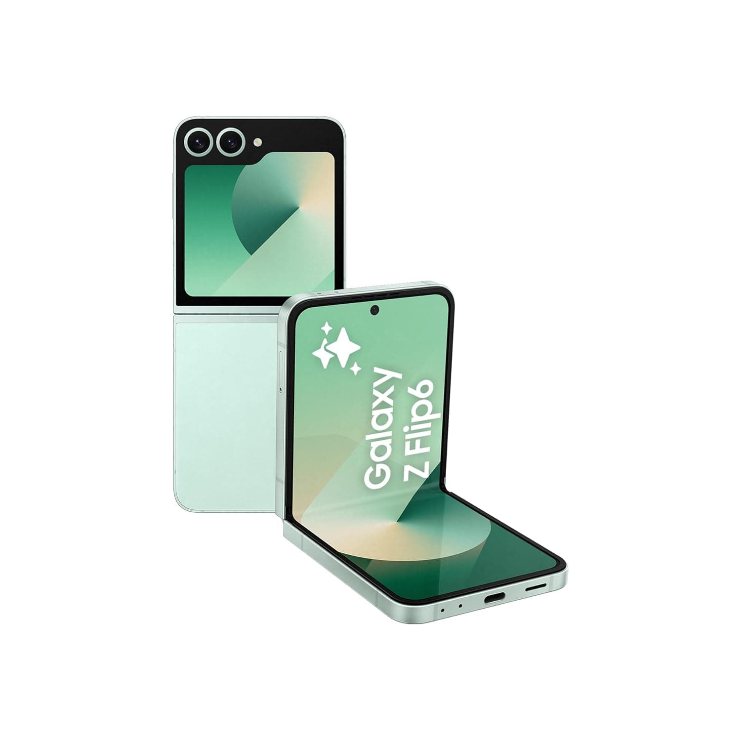 Samsung Galaxy Z Flip6, AI Phone, 12GB RAM, 512GB Storage, Mint, Android Smartphone, 50MP Camera, FlexCam, Long Battery Life (KSA Version)