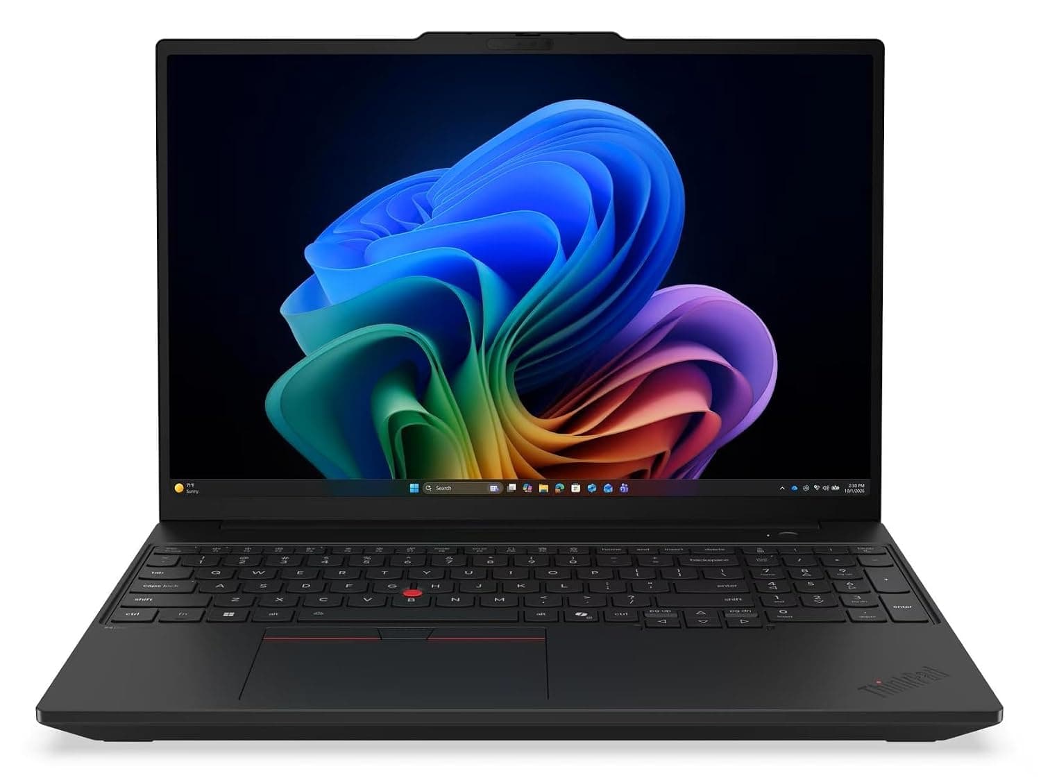 Lenovo 2026 ThinkPad T16 Gen 5 Laptop with Intel Core Ultra 7 365 vPro Processor, 16" WUXGA IPS Touchscreen Display, 32GB LPDDR5X RAM, 1TB SSD, 5MP RGB+IR Camera, FP Reader, Wi-Fi 7 and Windows 11 Pro