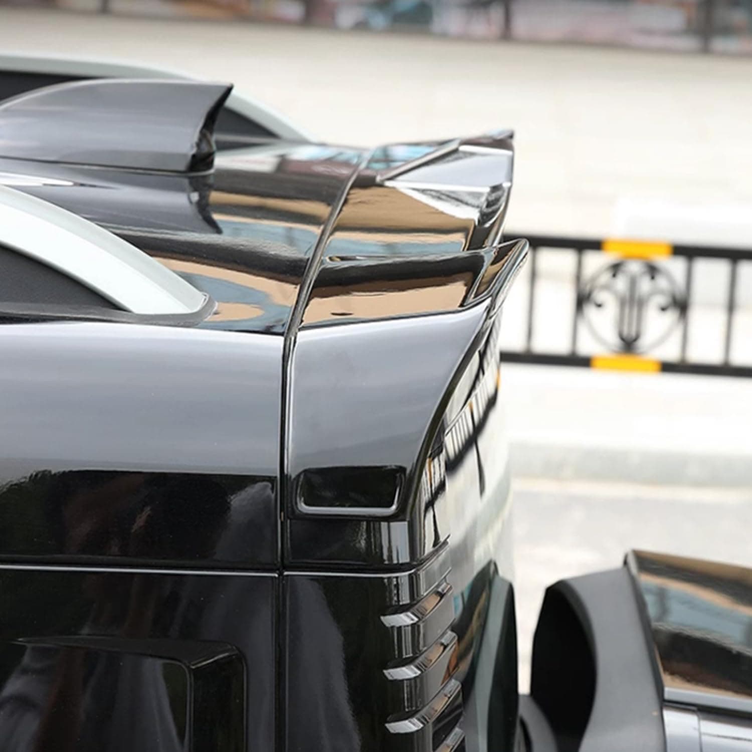 Exterior Rear Spoiler Glossy Black ABS Plastic for Jetour T2 2024 2025